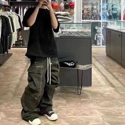 Japanese Brand × Vintage Harajuku Streetwear Pockets Baggy Jeans Size US 33 - 3 Thumbnail