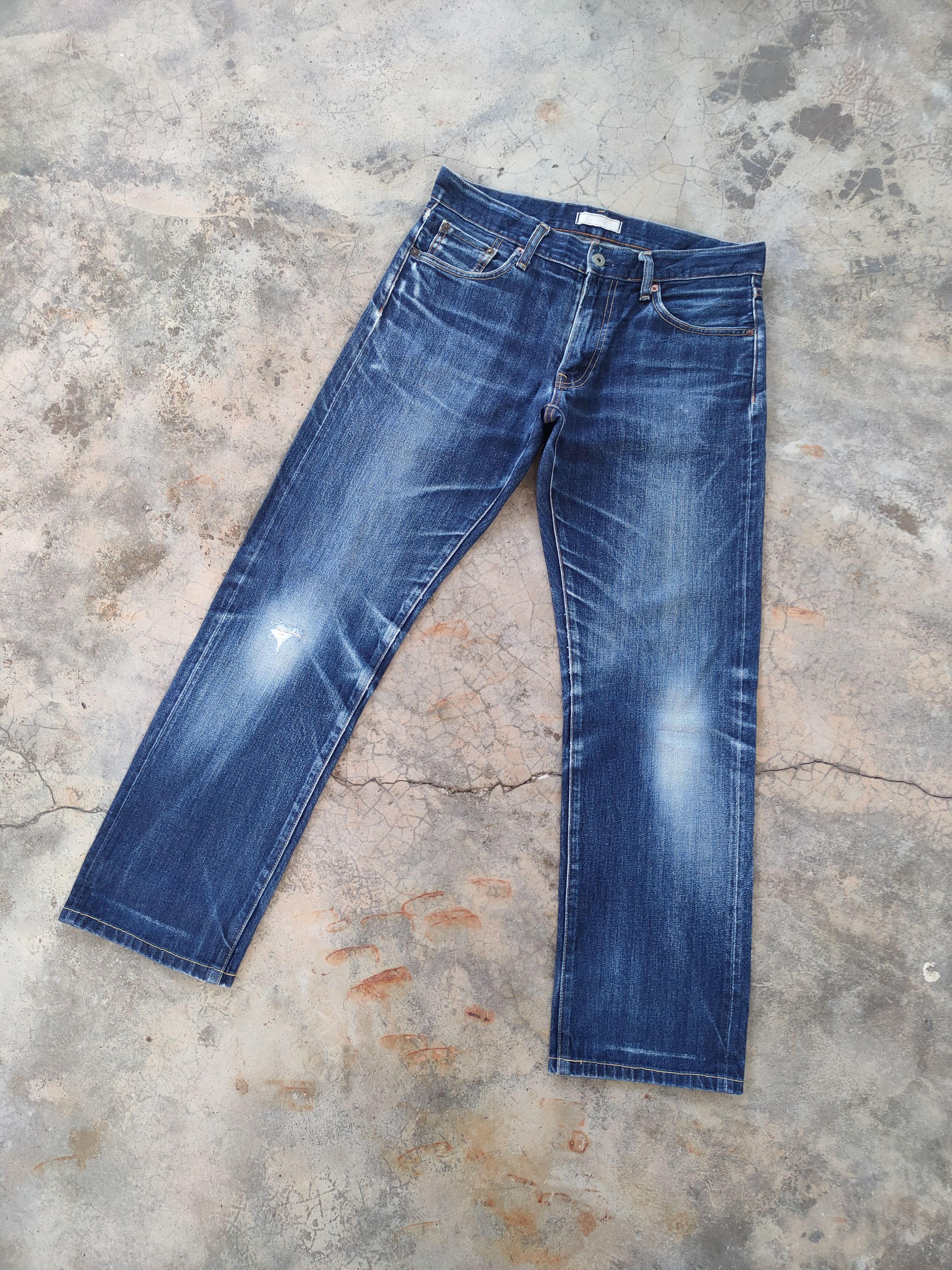 Japanese Brand × Jean W33 VINTAGE JAPANESE DISTRESSED RIPPED FADED JEANS PANTS Size US 33 - 2 Thumbnail