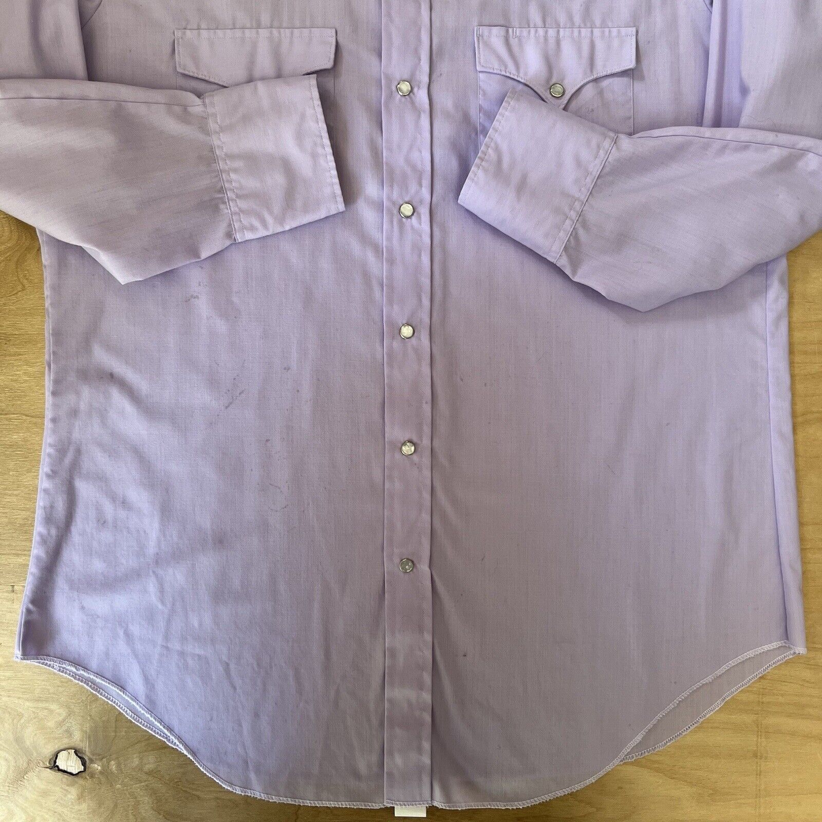 Vintage Vintage H Bar C Pearl Snap Shirt 16.5 Purple Western Wear Size US XXL / EU 58 / 5 - 4 Thumbnail