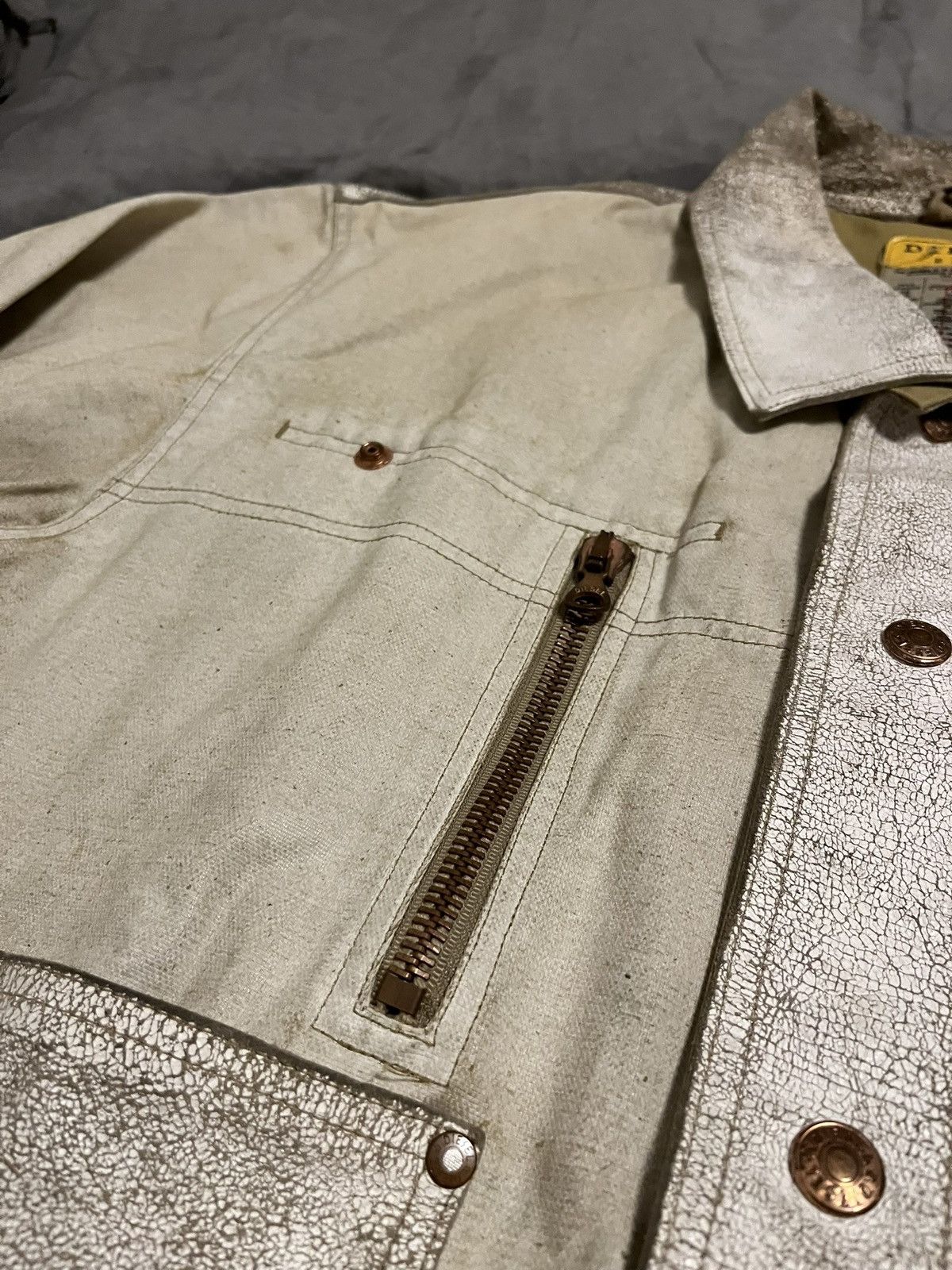 Diesel leather bomber jacket diesel vintage utility workwear washed Size US M / EU 48-50 / 2 - 4 Thumbnail