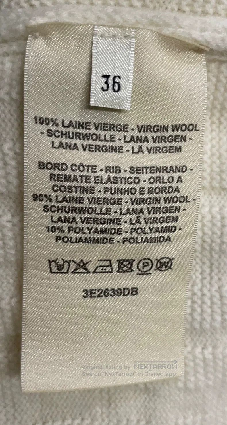 Hermes Hermes Solid-colored virgin wool pullover sweater cashmere Size XS / US 0-2 / IT 36-38 - 6 Thumbnail