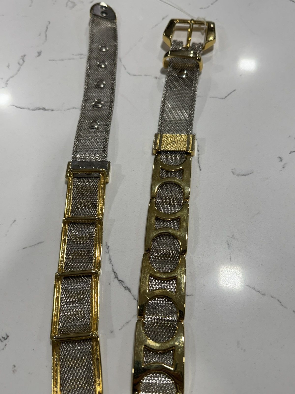 Vintage Vintage Gold/Silver Mesh Statement Belt Size ONE SIZE - 10 Thumbnail