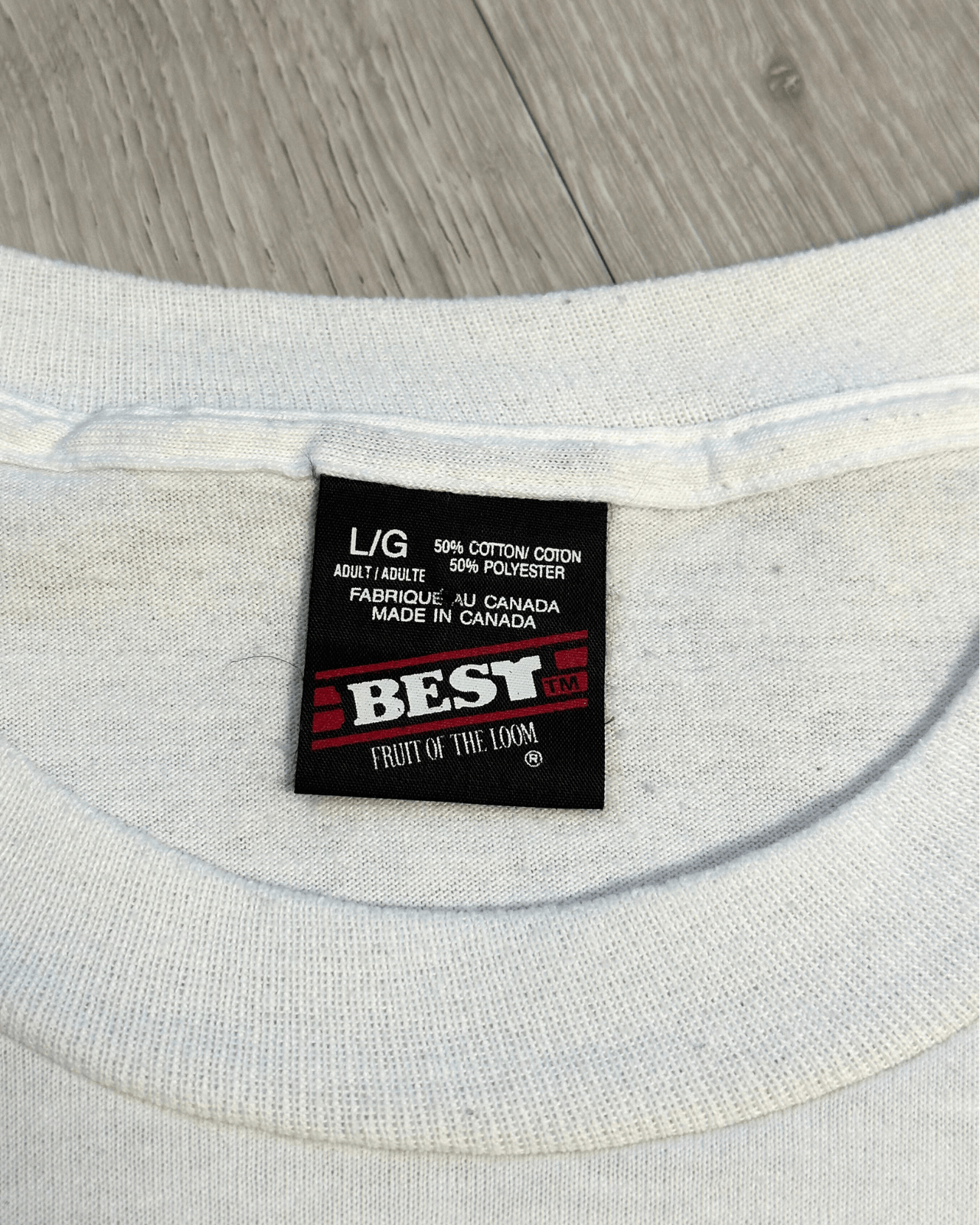 Fruit Of The Loom × Vintage Vintage Fruit of the Loom Single Stitch Dryden Ontario Tee Size US L / EU 52-54 / 3 - 6 Thumbnail