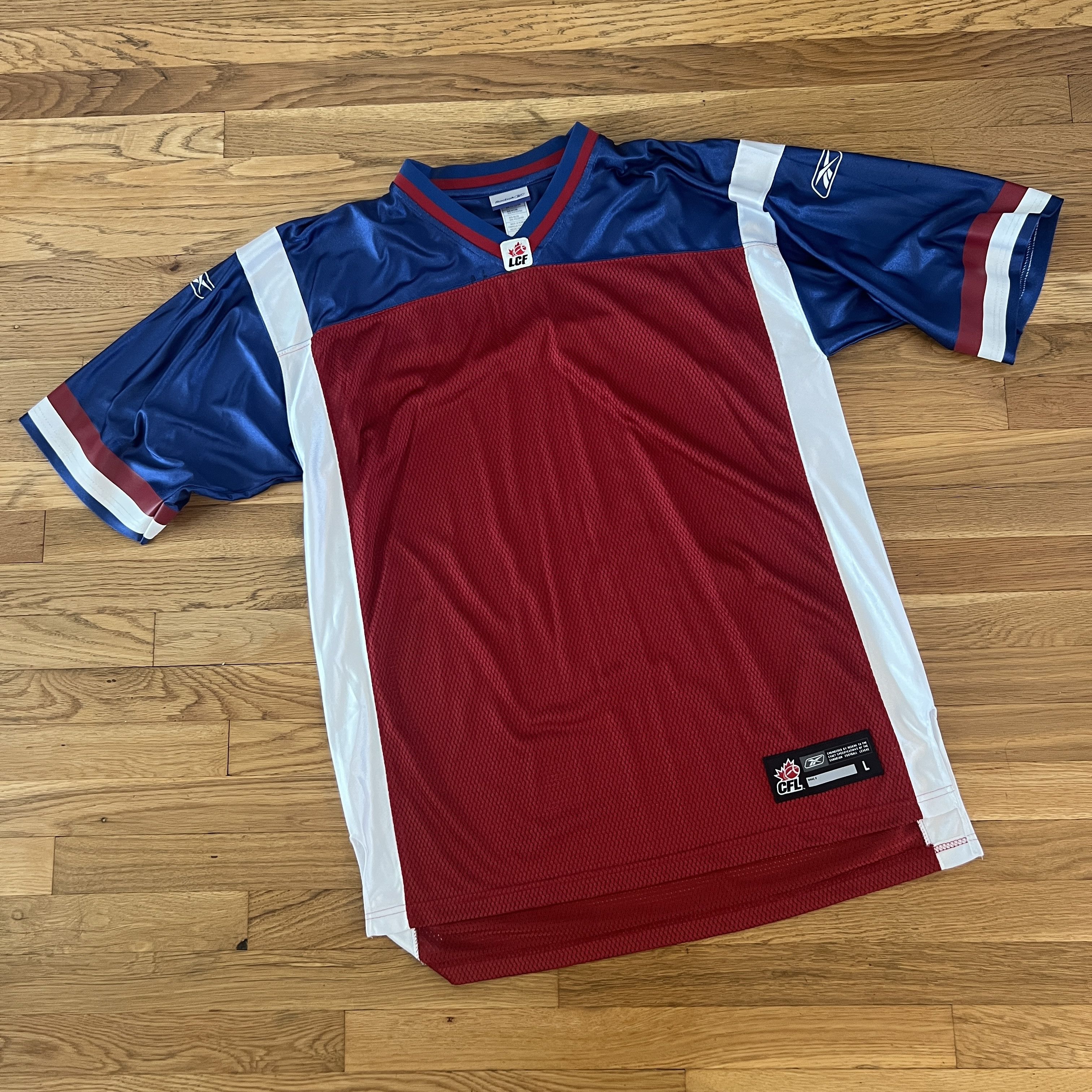 Reebok Montreal Alouettes Vintage CFL Canadian Jersey Blank Reebok Size US L / EU 52-54 / 3 - 1 Thumbnail