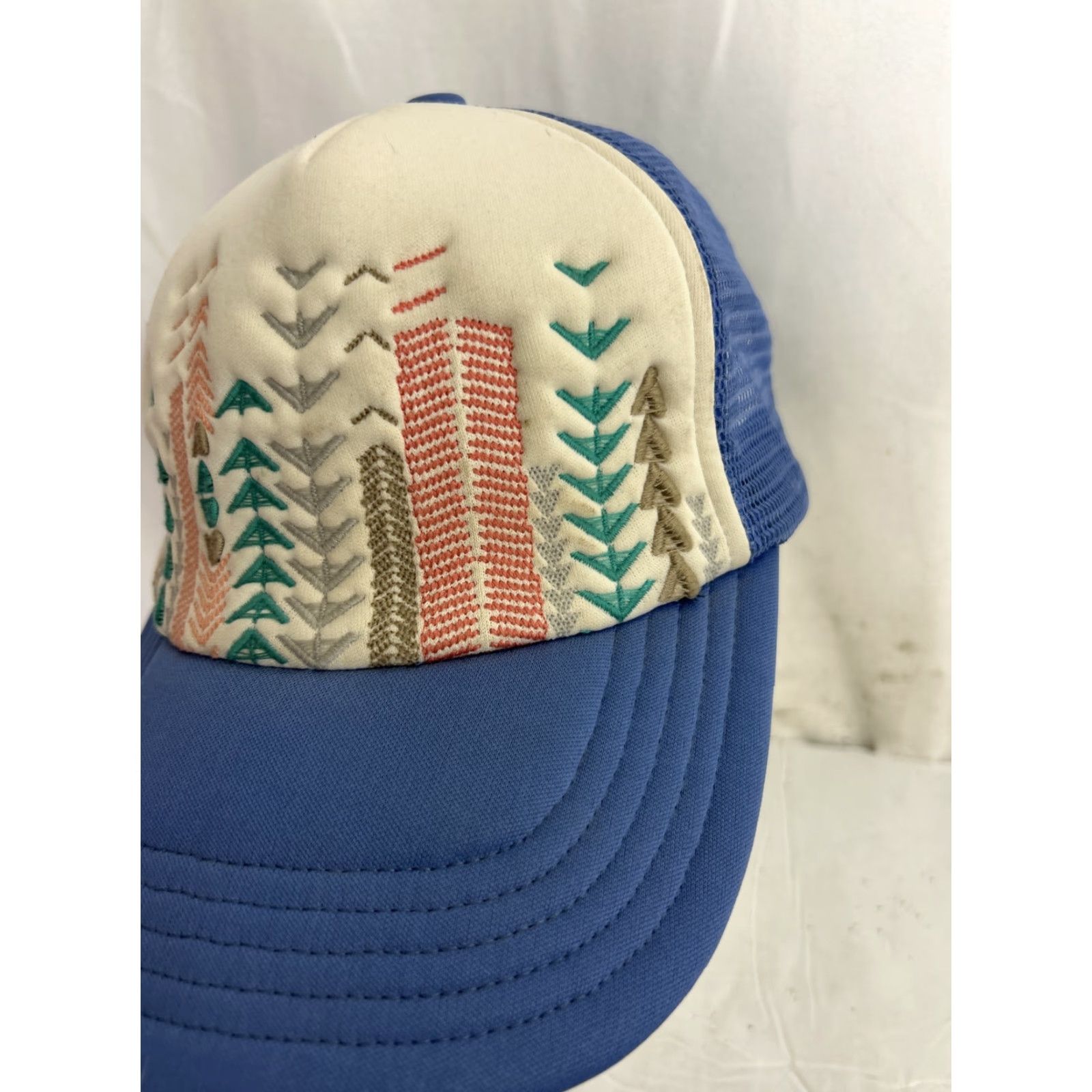 The North Face The North Face Trucker Hat Womens Blue White Embroidered Adjustable Size ONE SIZE - 2 Thumbnail