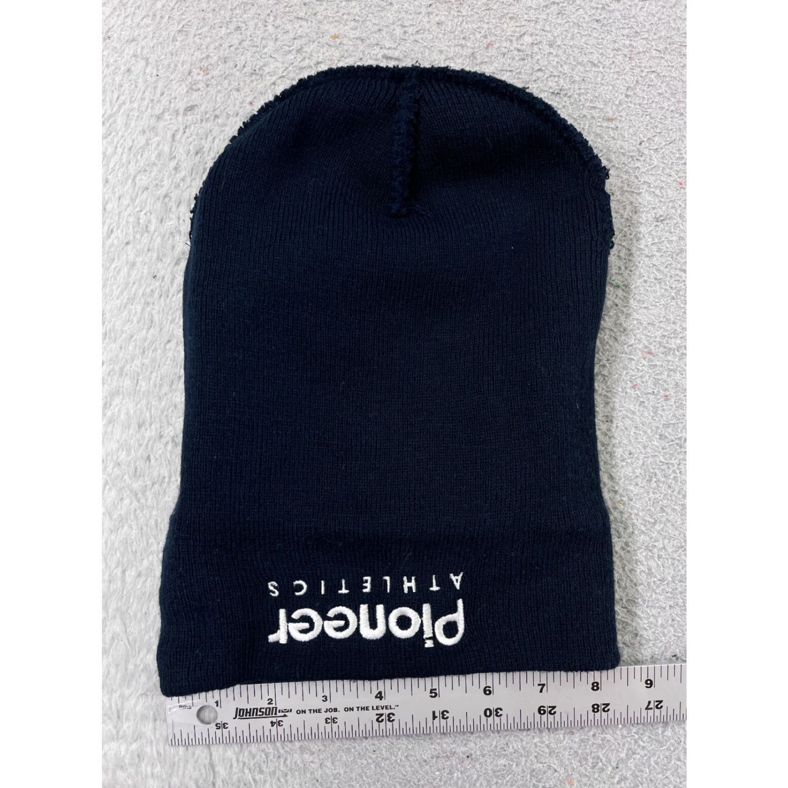 Vintage Pioneer Athletics Beanie Toque Adult One Size Blue Knit Embroidered 100% Acrylic Size ONE SIZE - 4 Thumbnail