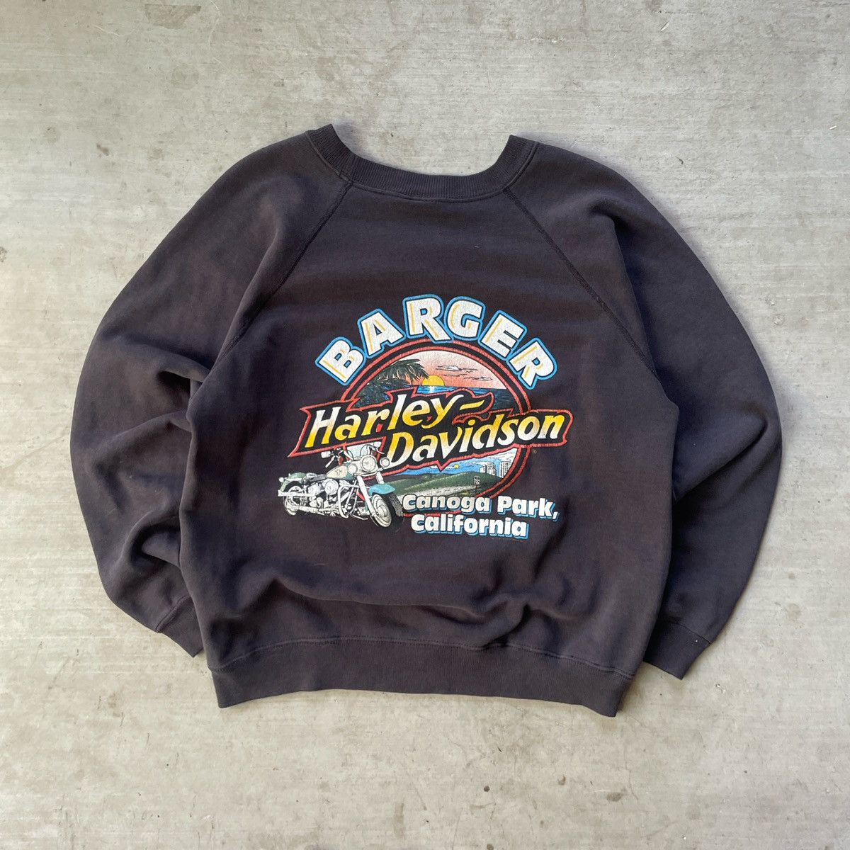 Harley Davidson × Vintage Vintage 80s Harley Davidson Sweatshirt Size US L / EU 52-54 / 3 - 5 Thumbnail