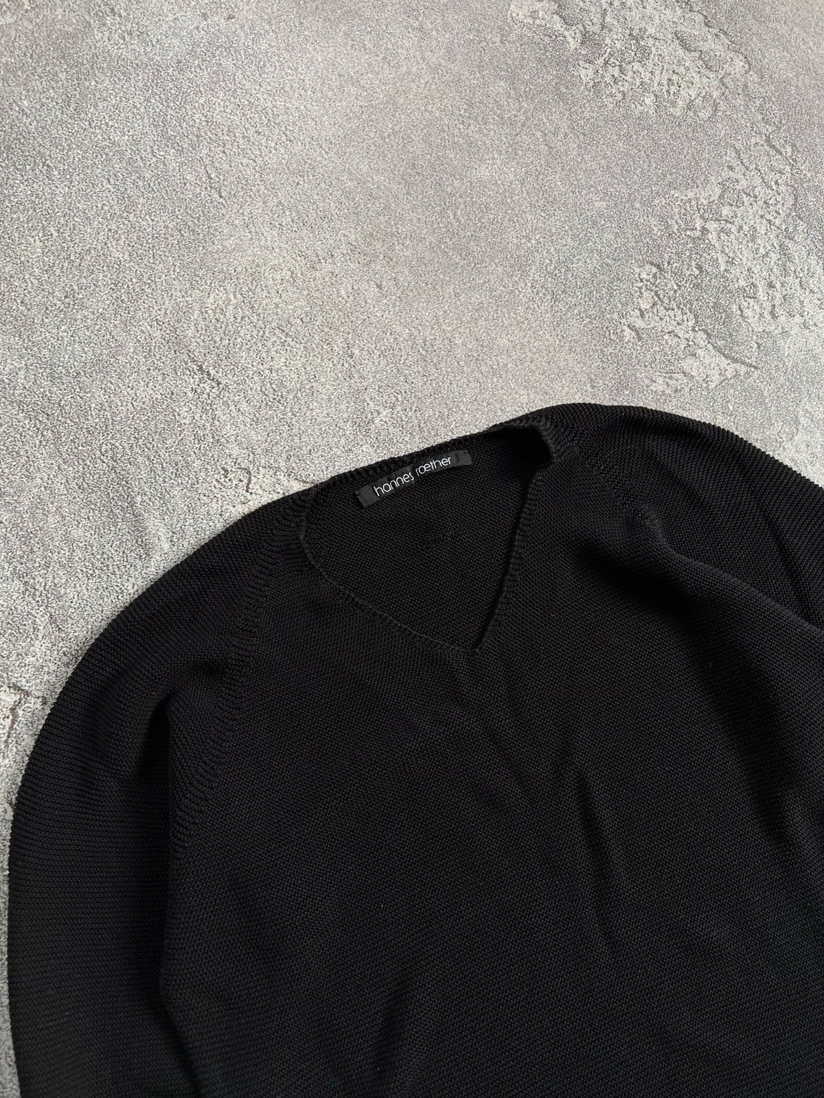 hannes roether Hannes Roether Knitted Long Sleeve V-Neck Pullover Sweater Size S / US 4 / IT 40 - 4 Thumbnail