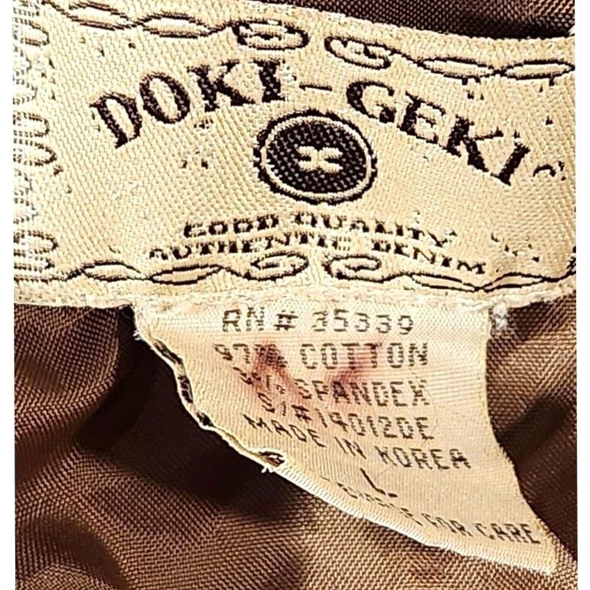 Vintage DOKI-GEKI Bomber Jacket Womens Large Brown Corduroy Zip Pockets Ribbed Collar Size L / US 10 / IT 46 - 2 Thumbnail