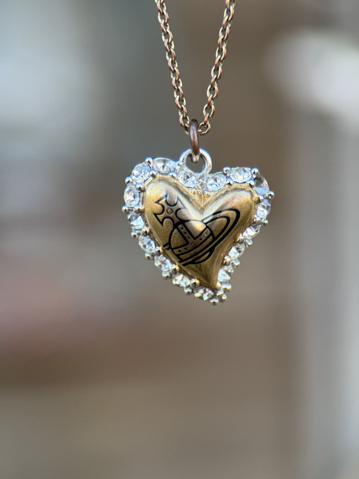 Vivienne Westwood Vintage Vivienne Westwood Zita Heart Orb Pendant Necklace Size ONE SIZE - 1 Thumbnail