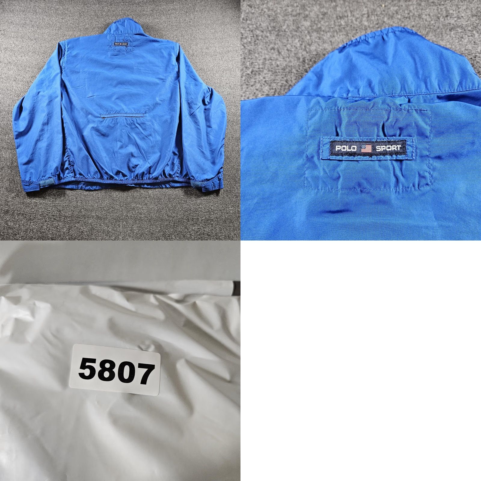 Polo Ralph Lauren VINTAGE Polo Sport Ralph Lauren Jacket Mens XL Blue Windbreaker USA Flag 90s Size US XL / EU 56 / 4 - 8 Thumbnail