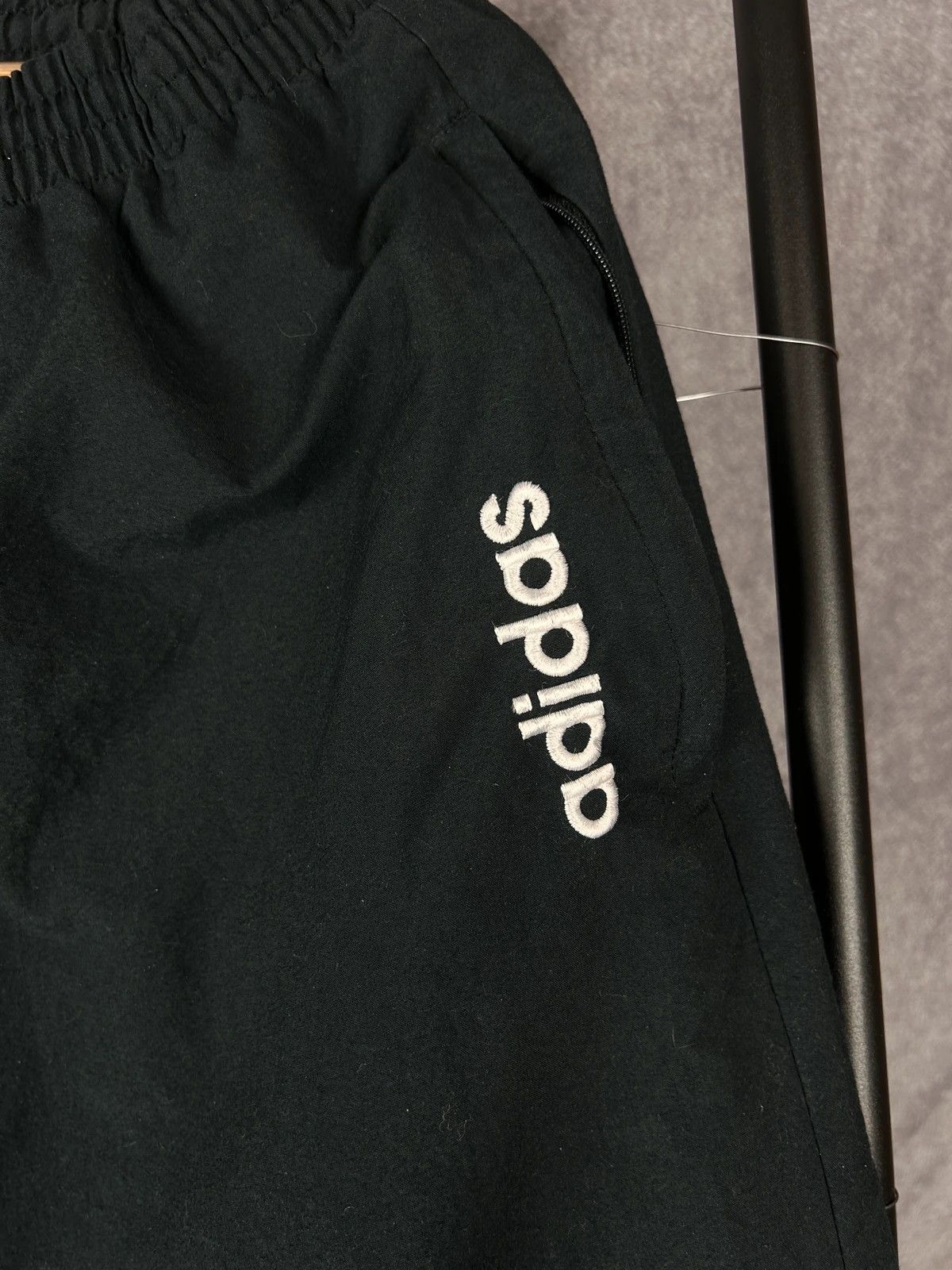 Adidas × Vintage Adidas vintage 90s sweat pants black 3 stripes Size US 32 / EU 48 - 3 Thumbnail