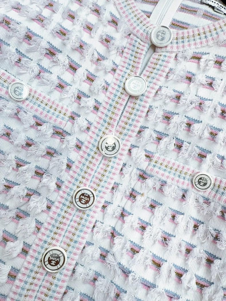 Chanel Chanel 19c Cruise Series Pink Woven Dress Size XS / US 0-2 / IT 36-38 - 3 Thumbnail