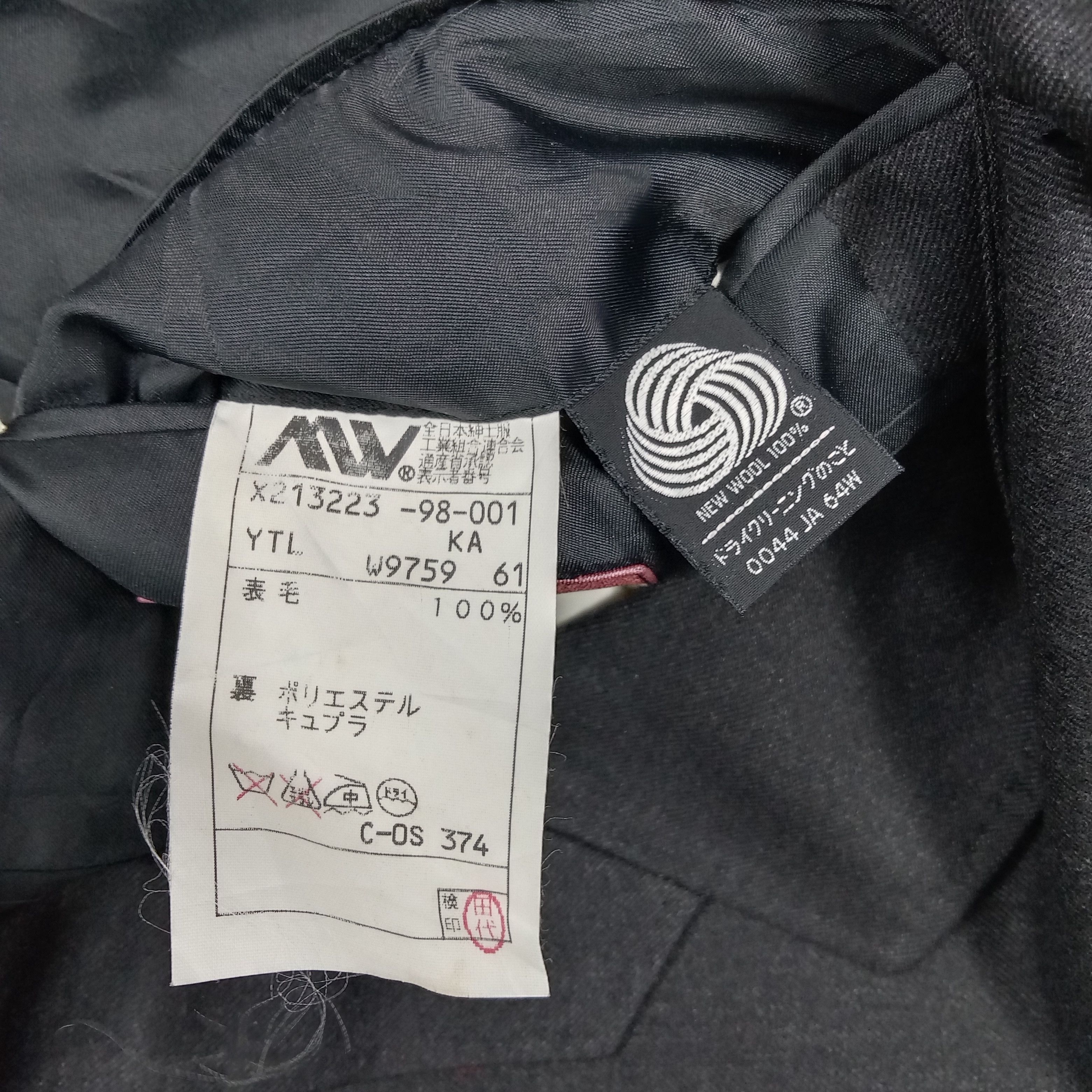 Yohji Yamamoto A.A.R. by Yohji Yamamoto Japanese Wool Blazer C290N20 Size 38R - 5 Thumbnail