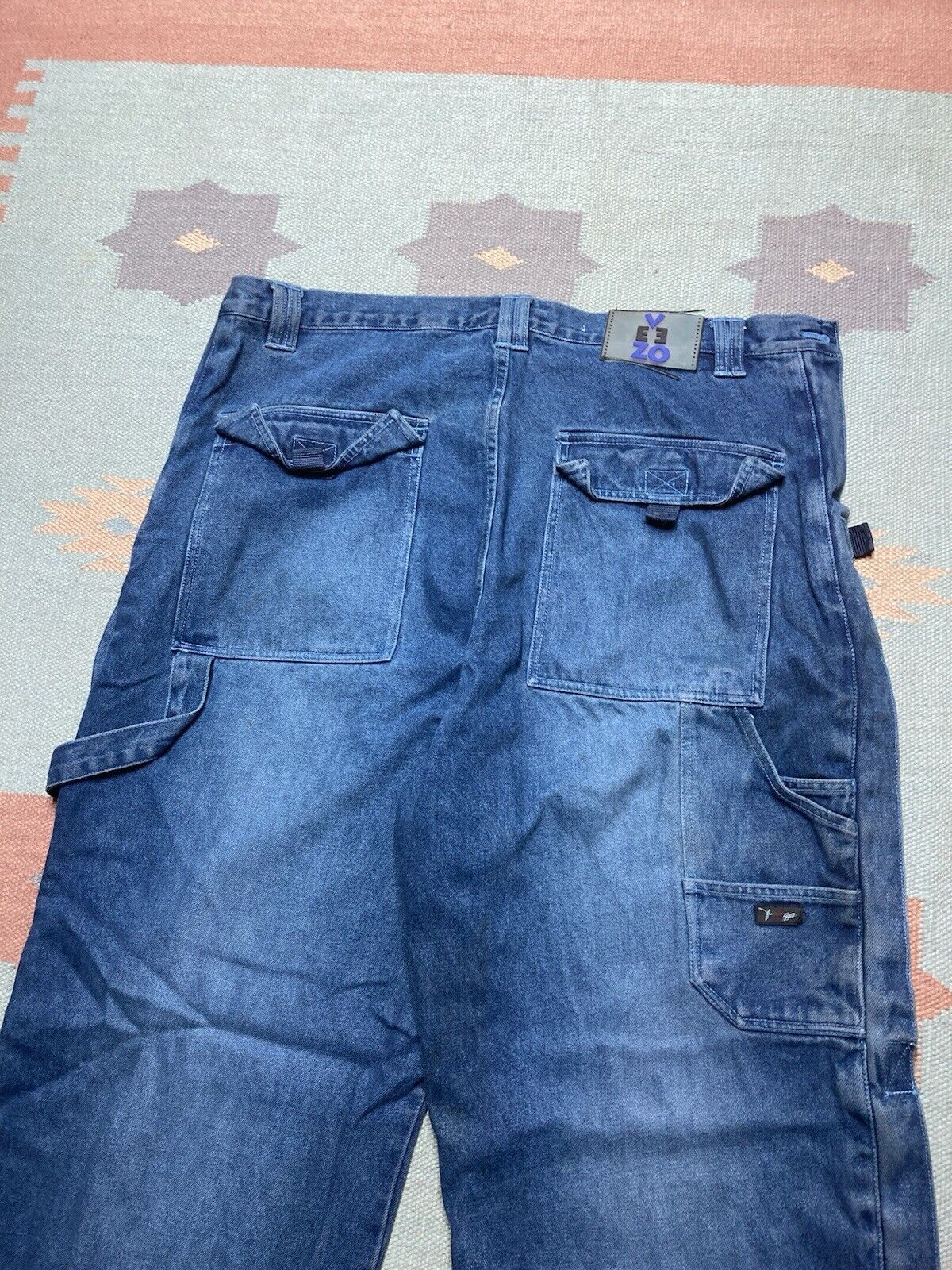 JNCO × Vintage y2k baggy jeans carpenter wide skate hip hop JNCO rave 38x32 Size US 38 / EU 54 - 3 Thumbnail