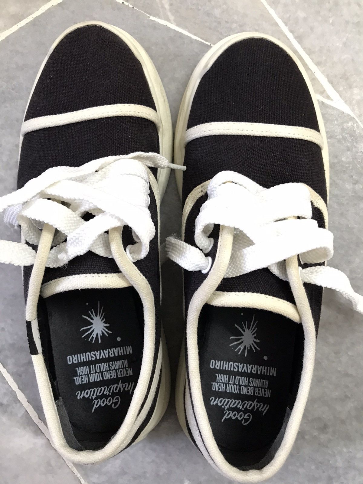 Maison MIHARA YASUHIRO Miharayasuhiro Black Blackey Canvas Sneakers Boots Size US 8 / EU 41 - 6 Thumbnail