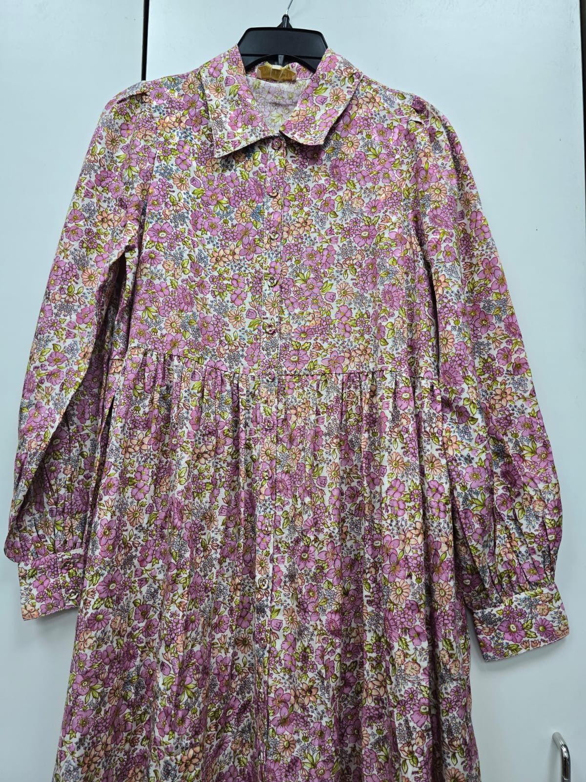 By Timo Floral Print High Neck Smock Dress
