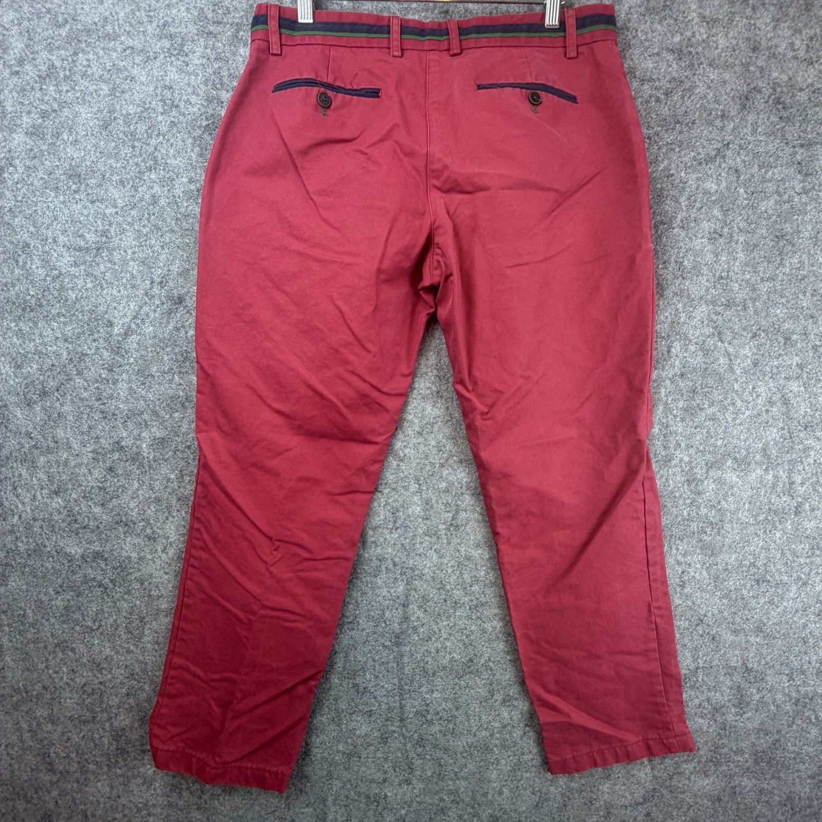 El Ganso El Ganso Chino Pants Mens 34 Red Cropped Golf Preppy Y2K Size US 34 / EU 50 - 2 Thumbnail