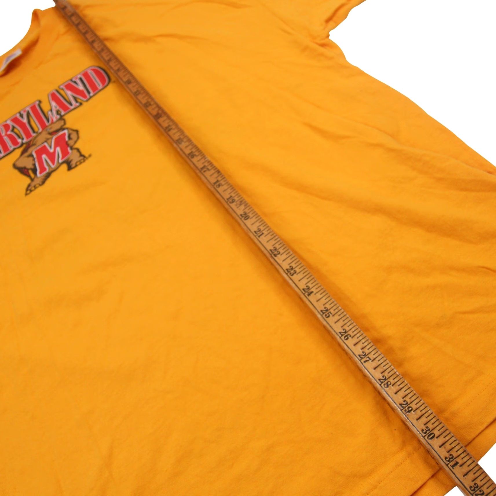 Vintage VINTAGE Maryland Terrapins T-Shirt Mens 2XL Yellow graphic 90s Football Fans Shirt Size US XXL / EU 58 / 5 - 6 Thumbnail