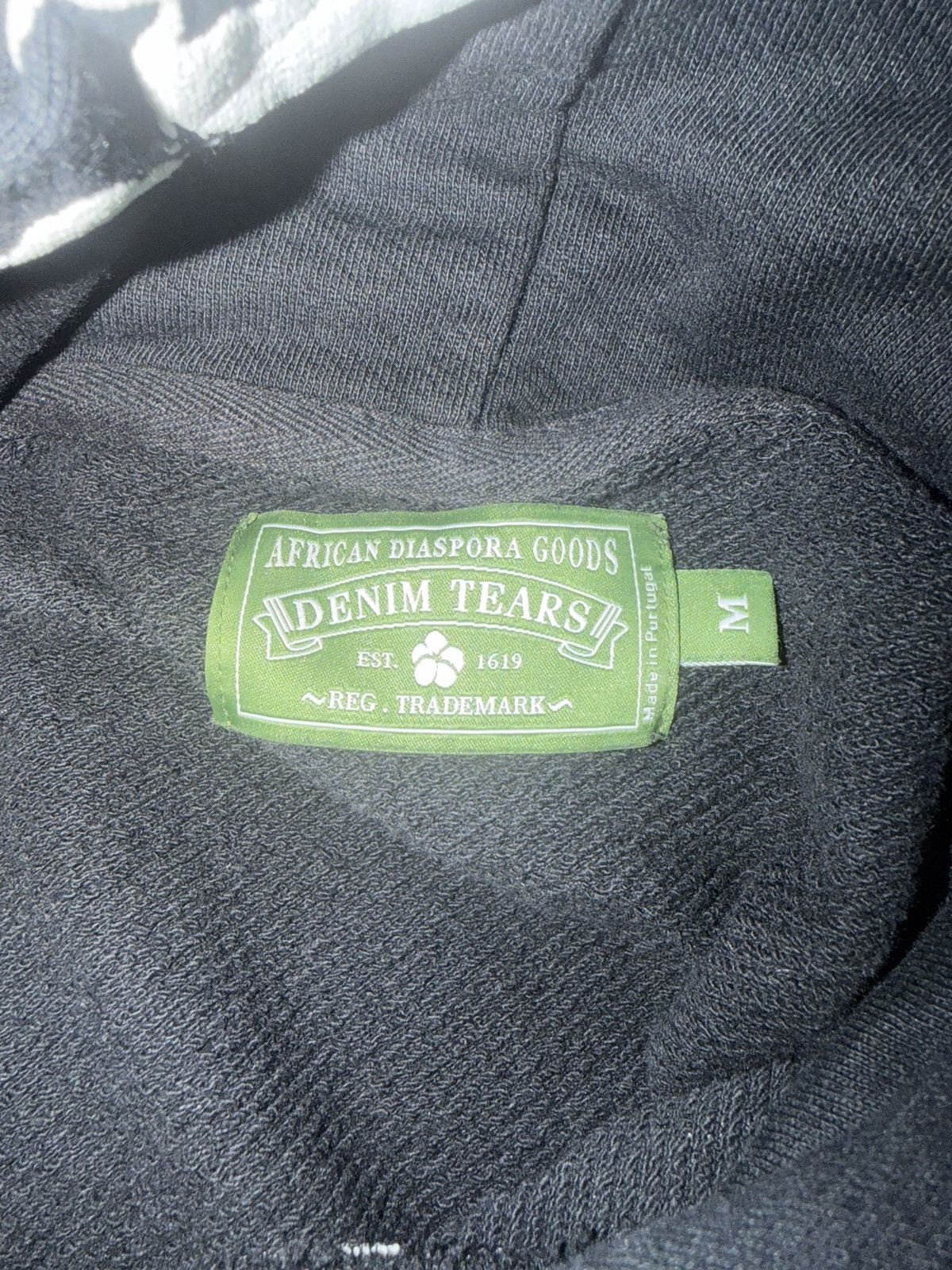 DENIM TEARS The cotton wreath Sweatshirt (Black) Size US M / EU 48-50 / 2 - 3 Thumbnail