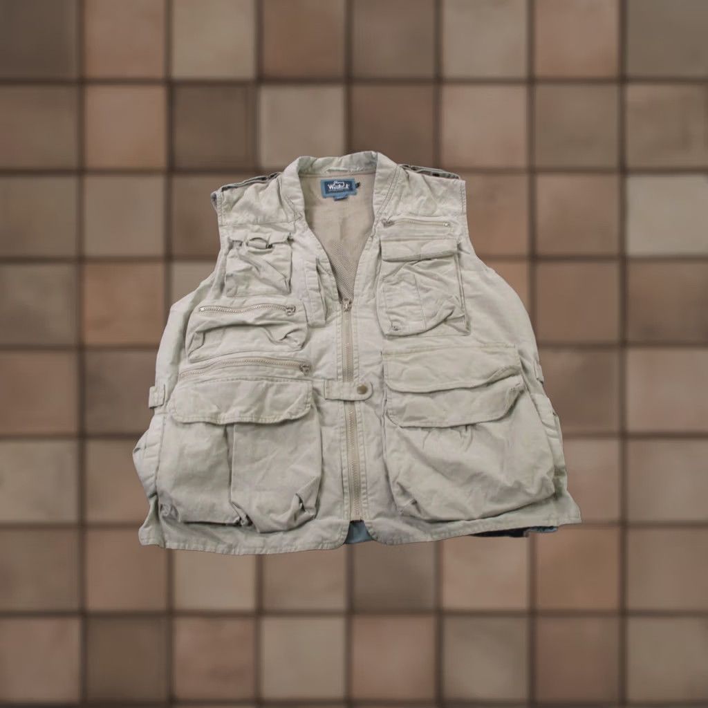 Vintage Woolrich Vest Jacket L Mens Cargo Fishing Outdoors Hunting Hiking Safari Guide Size US L / EU 52-54 / 3 - 1 Thumbnail