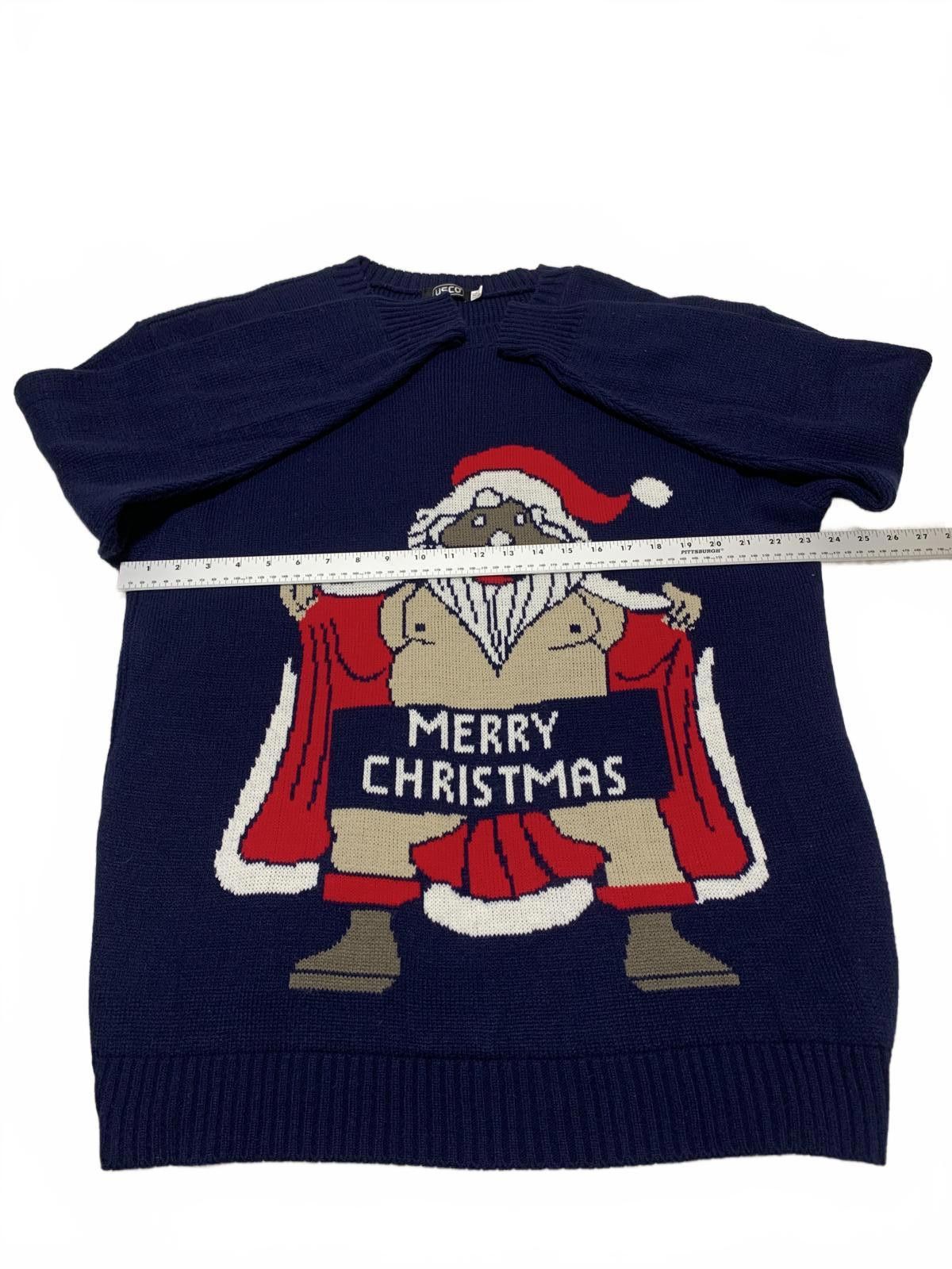 Unconditional USCO Men's XXL Navy Blue Christmas Sweater Santa Size US XXL / EU 58 / 5 - 5 Thumbnail