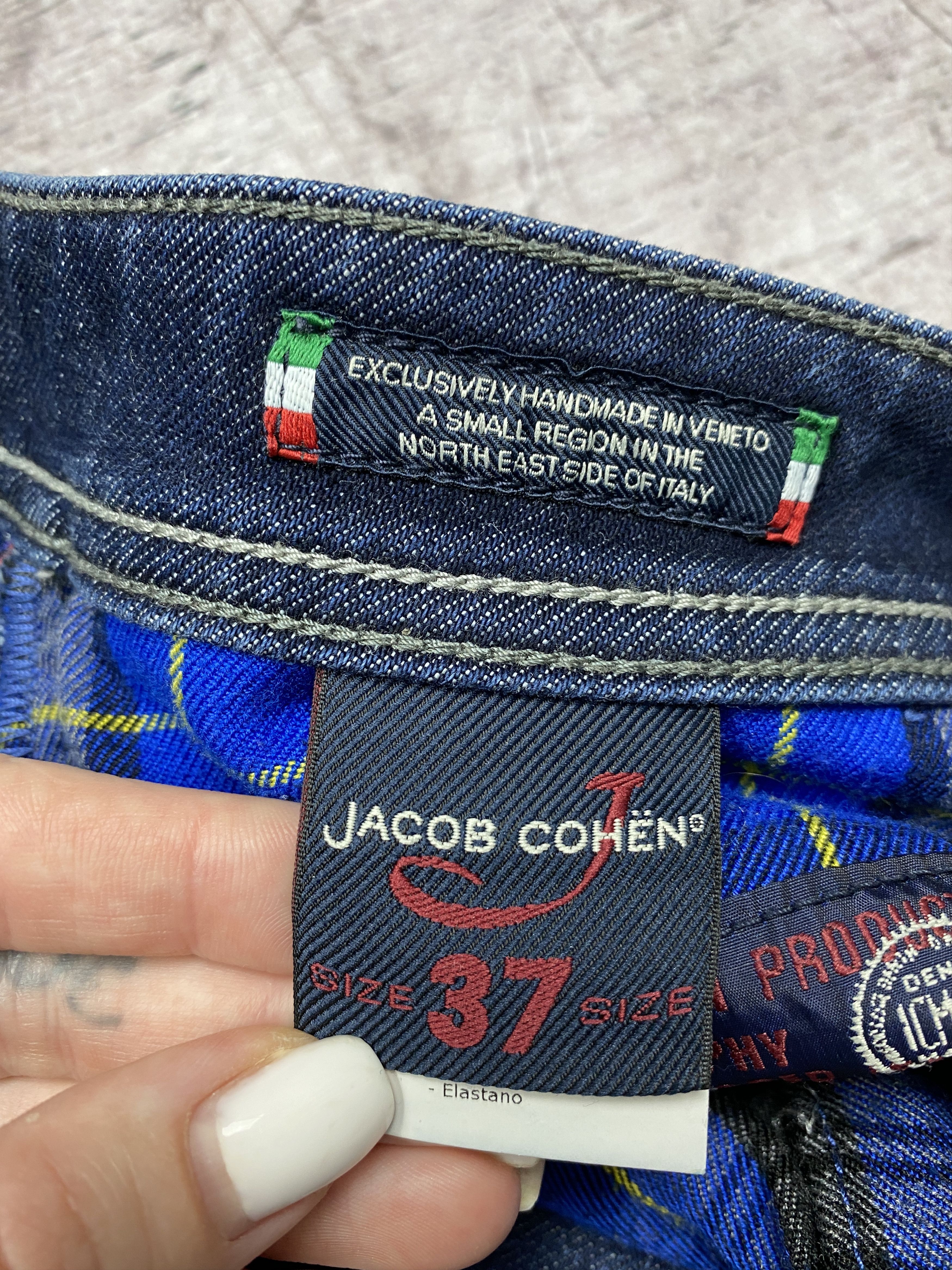 Jacob Cohen × Vintage Jacob Cohen Handmade Vintage Mens Denim Pants Jeans Size US 36 / EU 52 - 6 Thumbnail