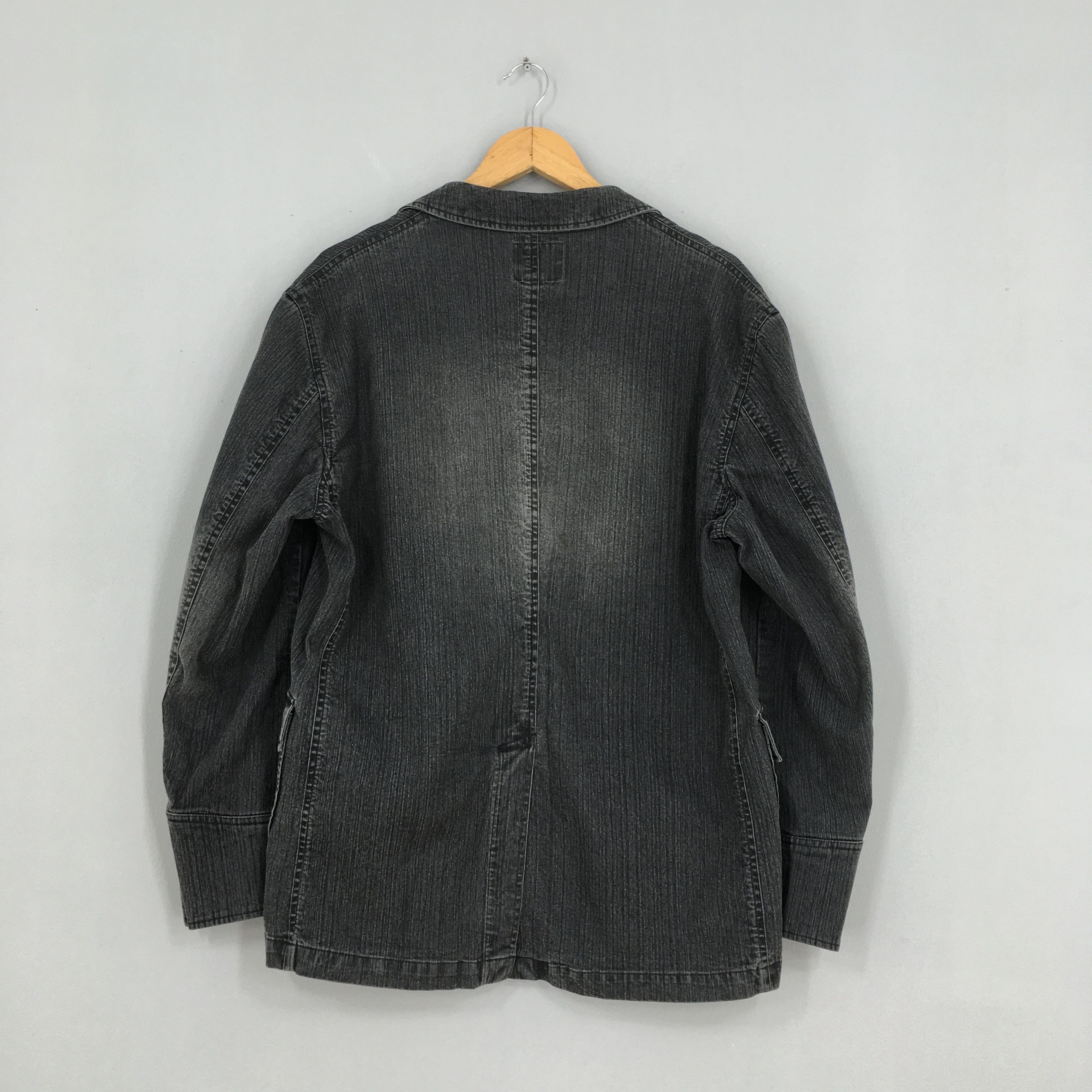Other Vintage 1980s Denim Jeans Workwear Black Jacket Large Size US L / EU 52-54 / 3 - 9 Thumbnail
