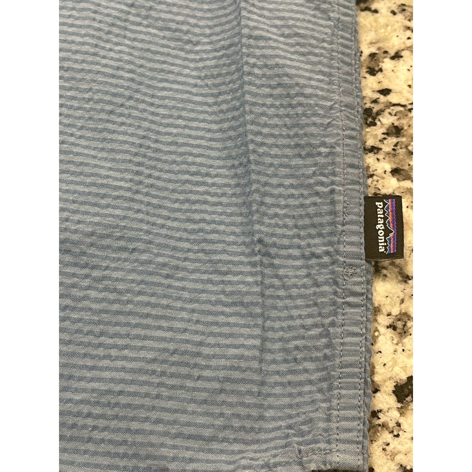 Patagonia Patagonia Shirt Mens XL Blue Stripe Wave Weave Organic Cotton Chest Pocket Button-Up Casual Size US XL / EU 56 / 4 - 2 Thumbnail