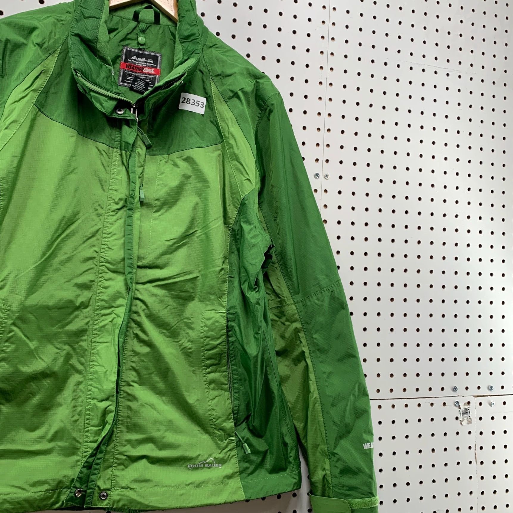 Eddie Bauer Eddie Bauer Weather Edge Windbreaker Jacket Women L Green 100% Nylon Windbreaker Weather Edge Eddie Bauer Women L Green Jacket Size L / US 10 / IT 46 - 4 Thumbnail