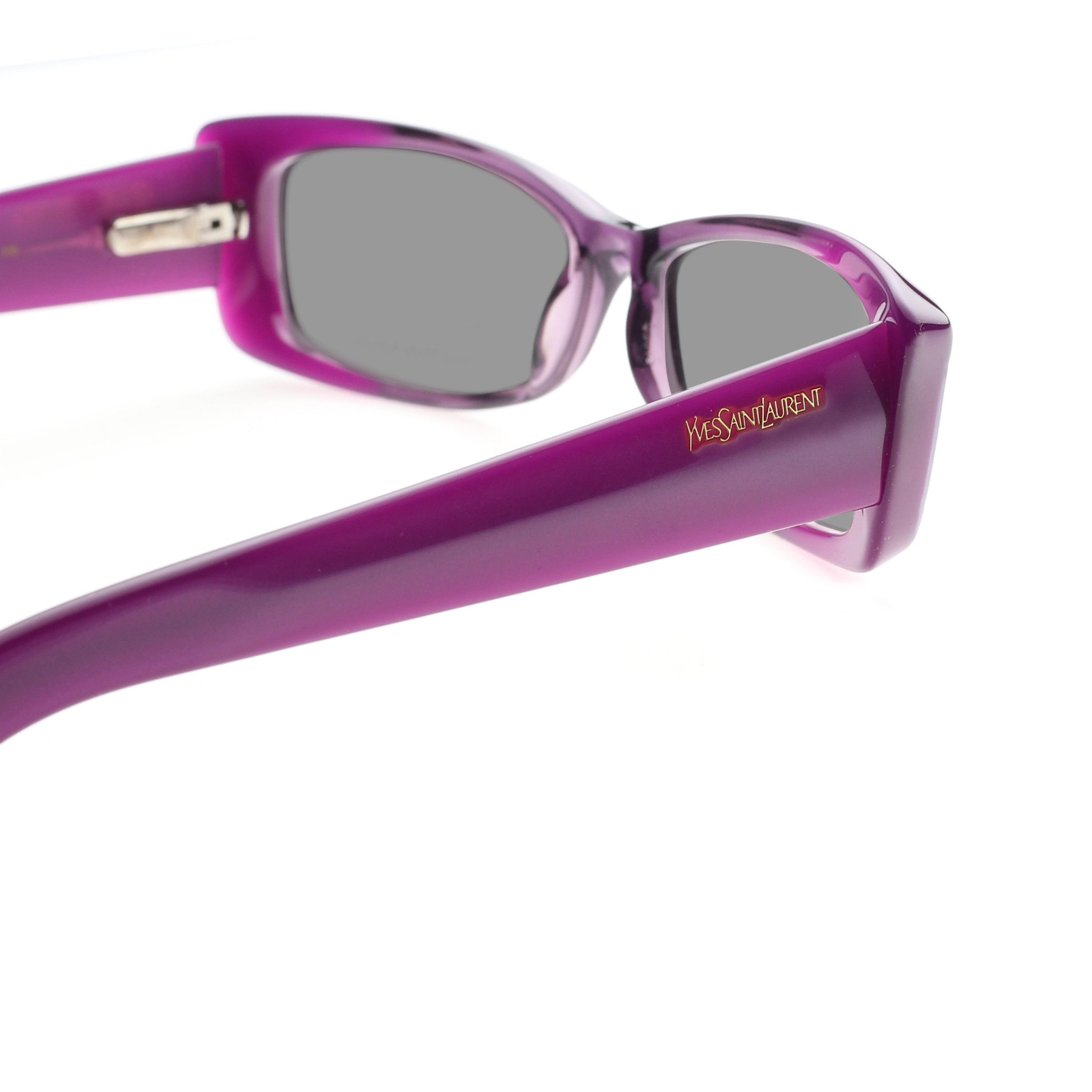 Yves Saint Laurent Yves Saint Laurent '00 Cat-Eye Purple Sunglasses Size ONE SIZE - 2 Thumbnail