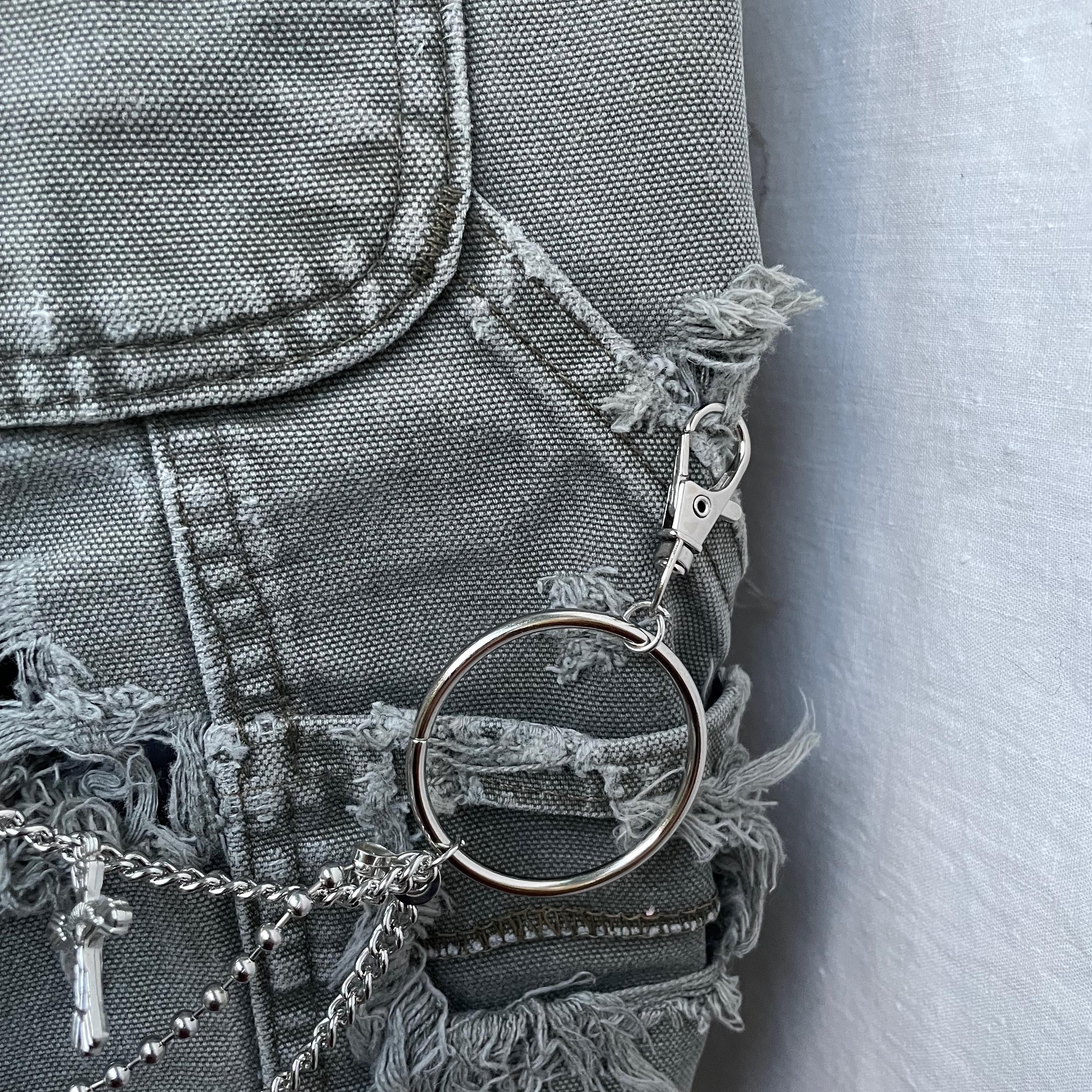 Other Y2K Сross Keychain grunge punk pants chain y2k opium Size ONE SIZE - 5 Thumbnail