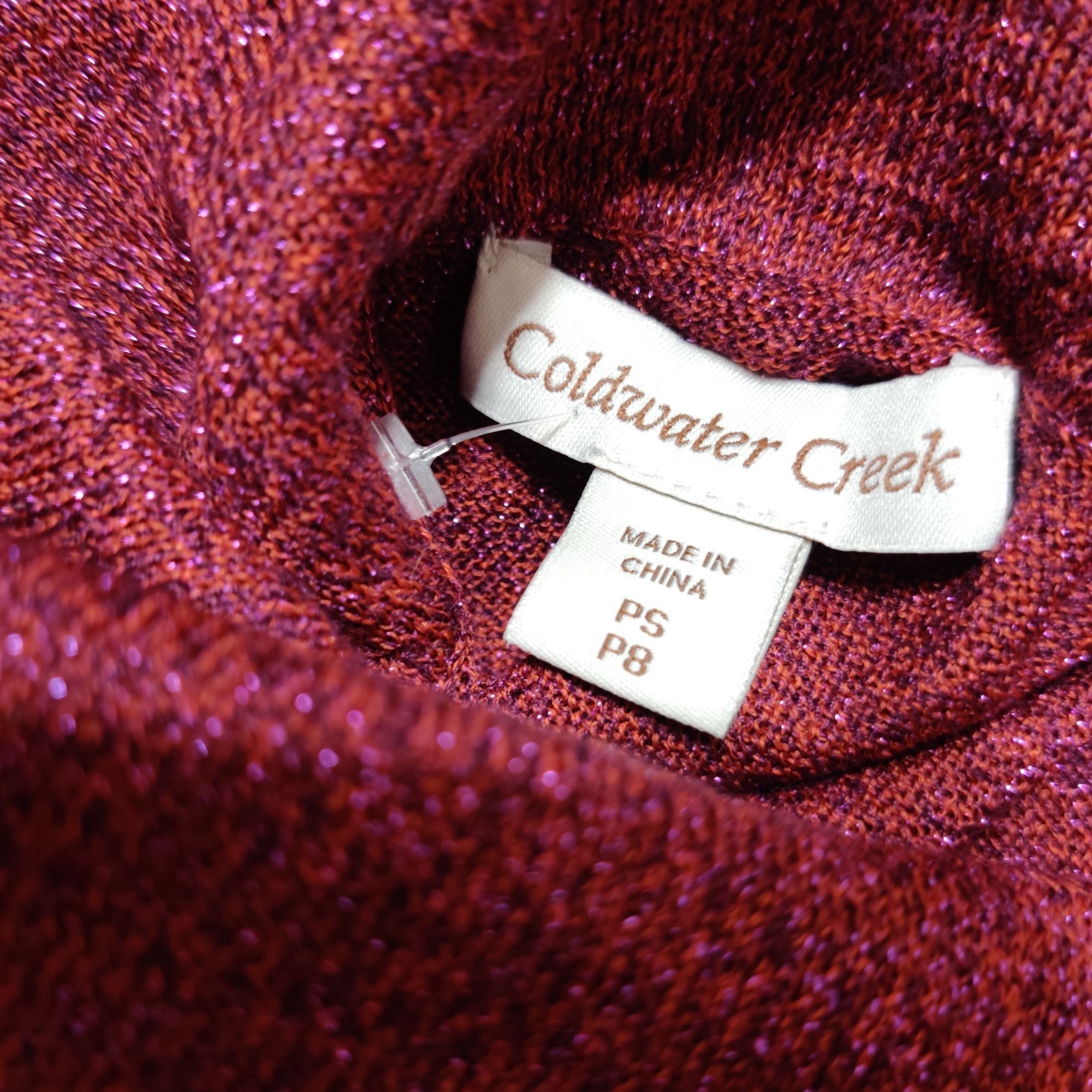 Coldwater Creek Coldwater Creek PS Red Purple Shimmer Cowl Neck Sweater Peti Size S / US 4 / IT 40 - 7 Thumbnail