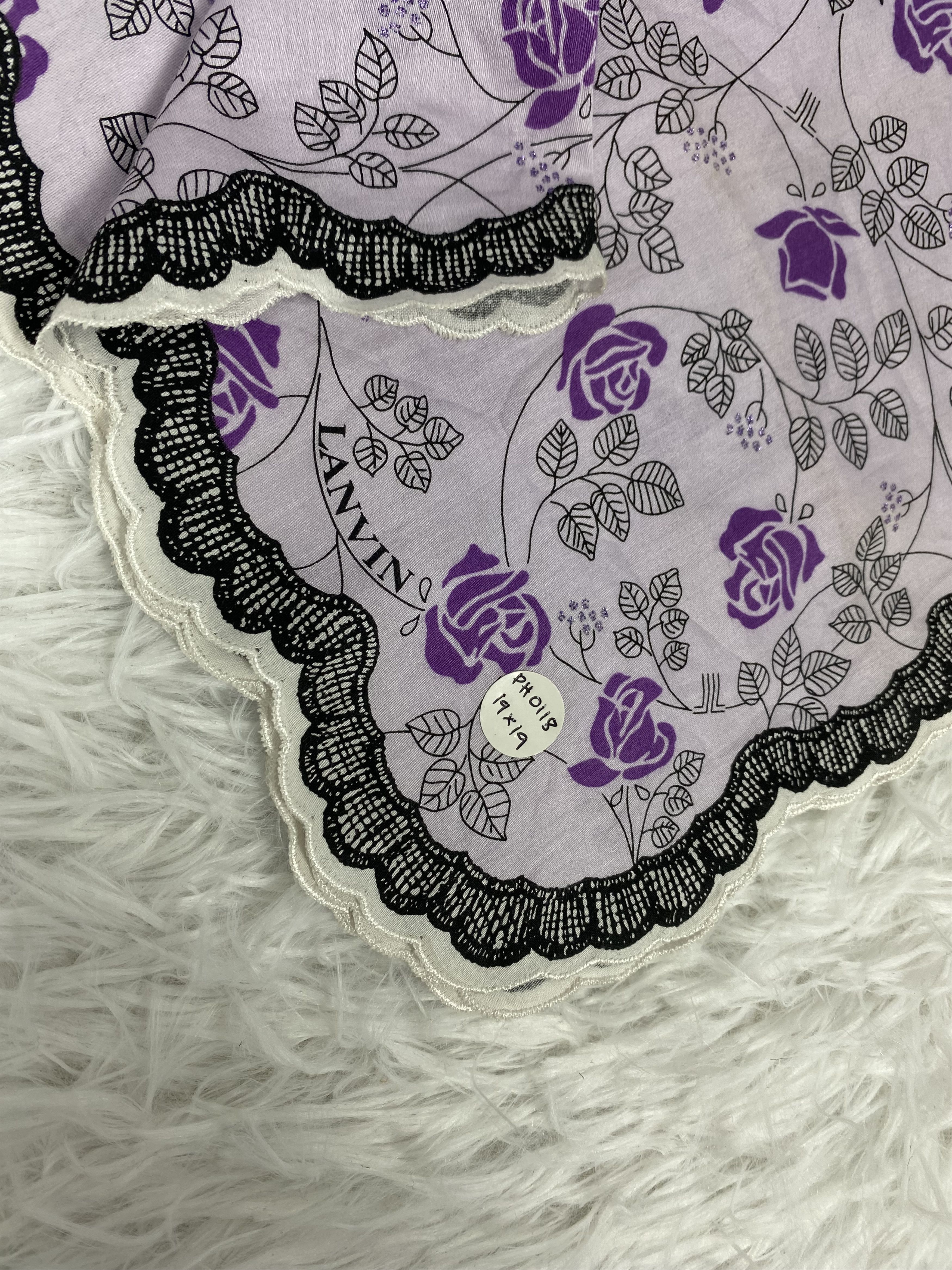 Lanvin Vintage Lanvin Handkerchief PH0118 Size ONE SIZE - 2 Thumbnail