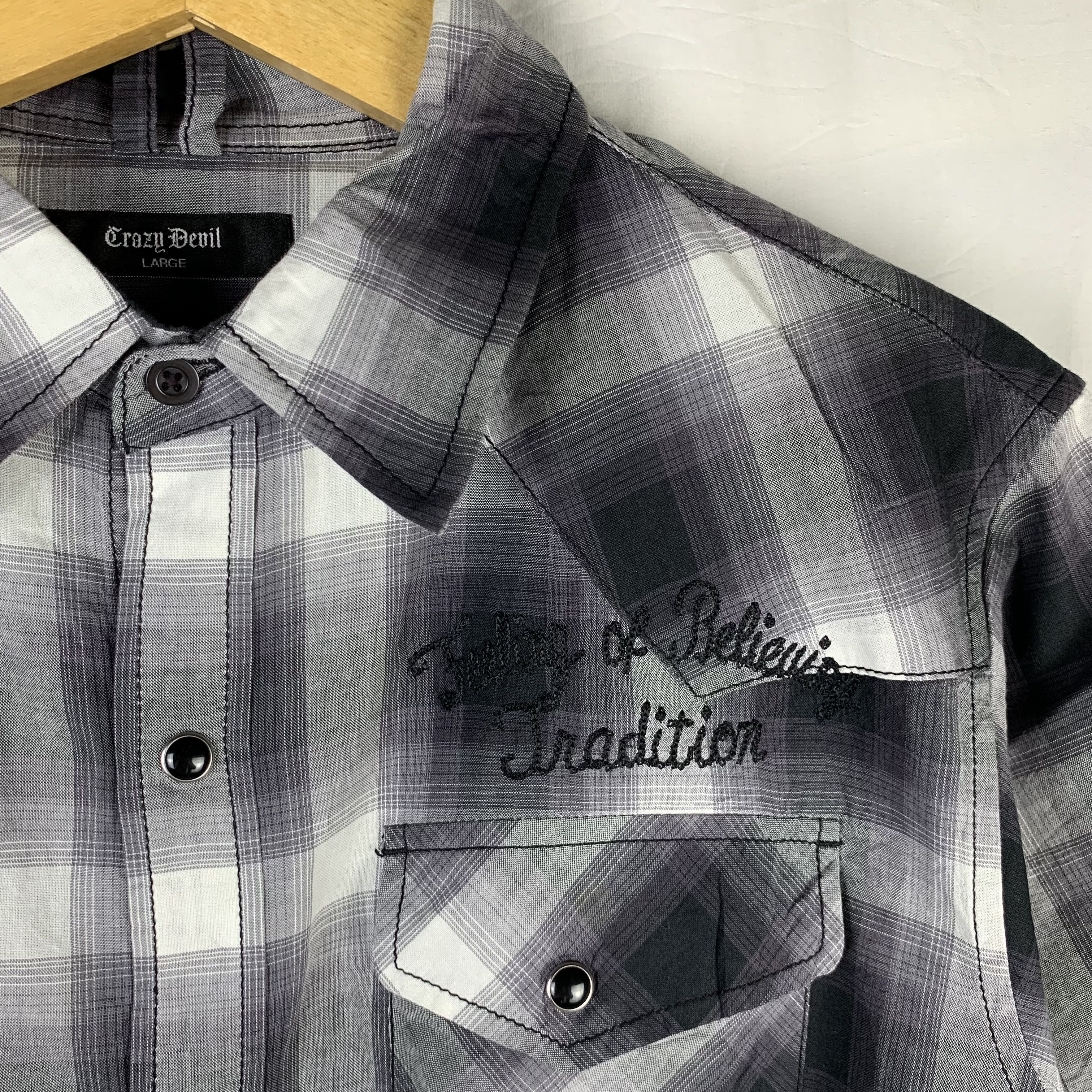 Japanese Brand Crazy Devil Veterano Western Button Up Shirt Western Size US L / EU 52-54 / 3 - 4 Thumbnail