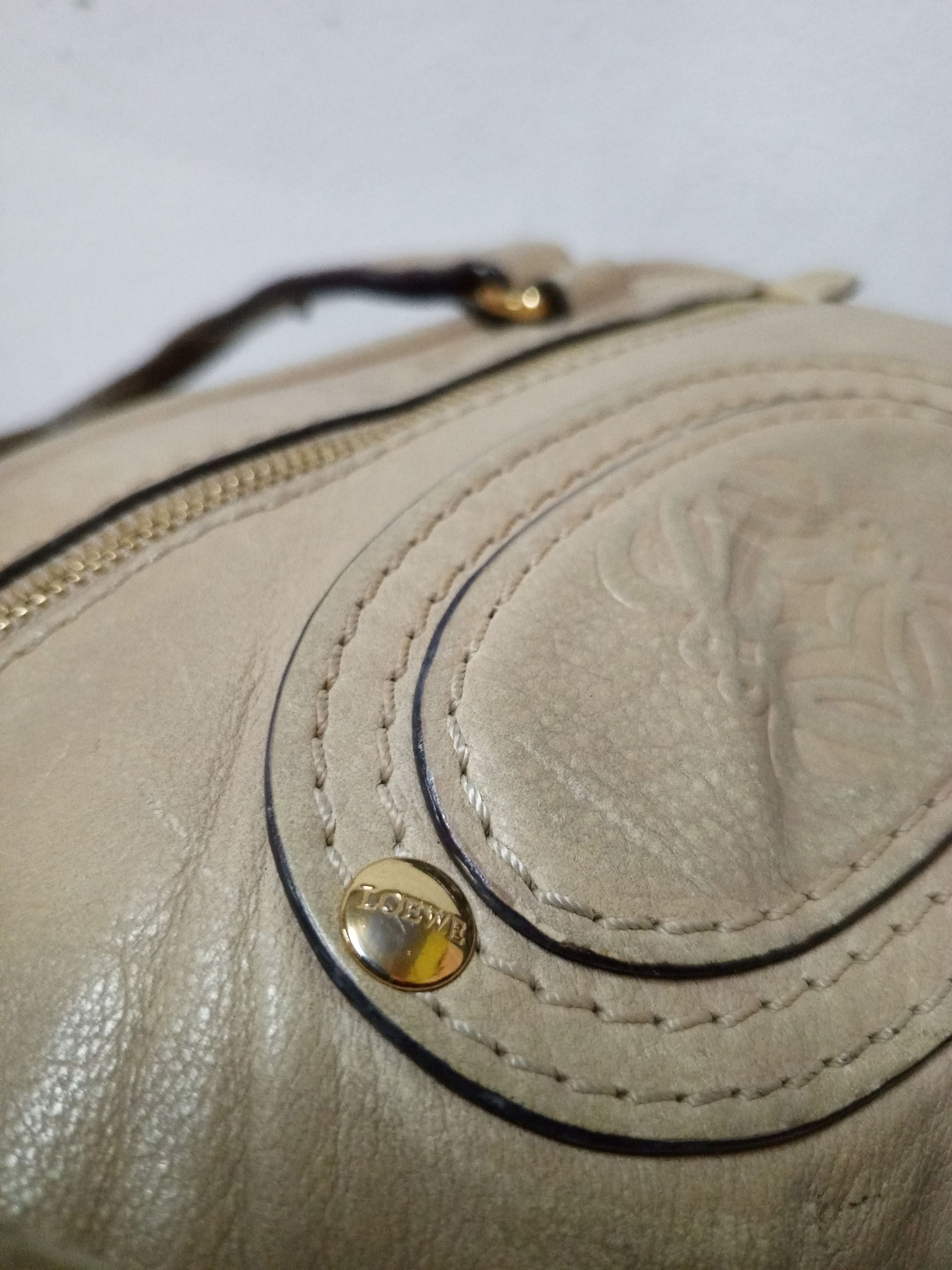 Loewe LOEWE 340712 BEIGE LEATHER HANDLE BAGS Size ONE SIZE - 11 Thumbnail