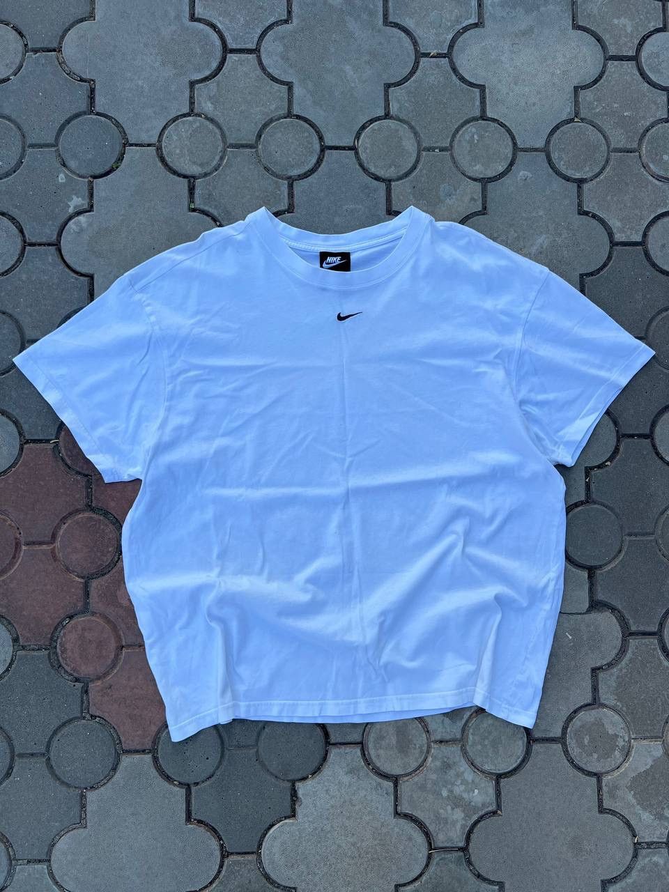 Nike × Vintage Vintage Nike Center Swoosh Oversized Tee Y2K USA Size US L / EU 52-54 / 3 - 1 Thumbnail