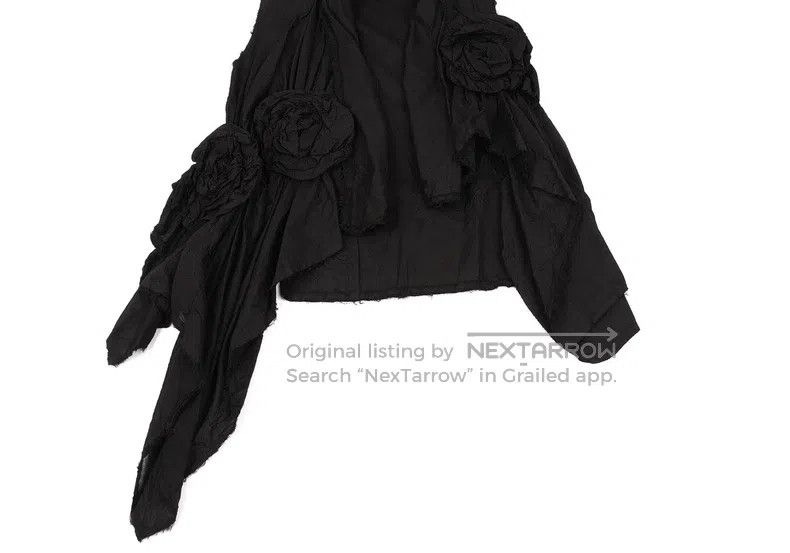 Comme des Garcons Comme Des Garcons size F Vintage Black Rose Flower Vest To Size S / US 4 / IT 40 - 6 Thumbnail