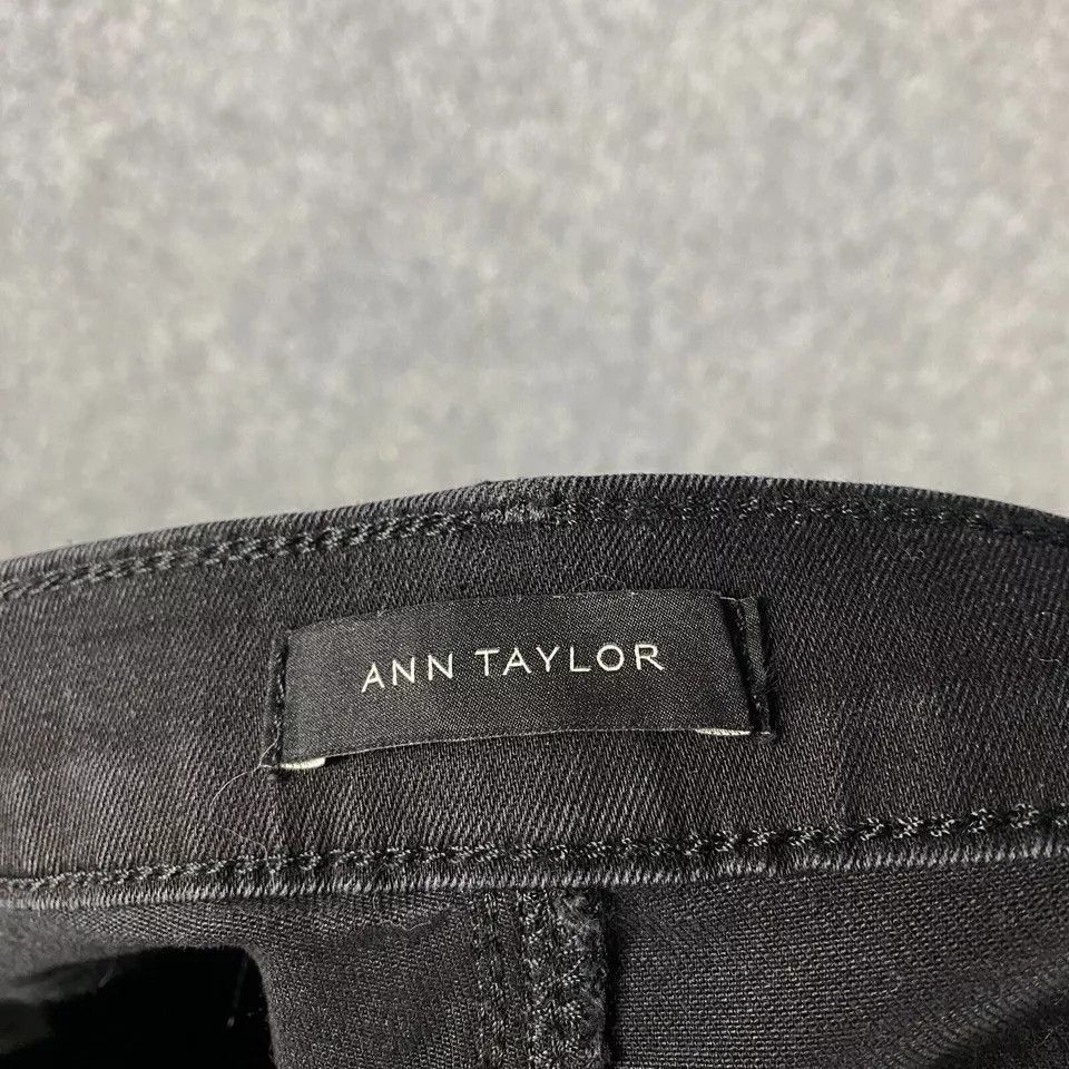 Ann Taylor Ann Taylor Jeans Women's Size 8 Skinny Denim Black Lyocell Size 30" / US 8 / IT 44 - 8 Thumbnail