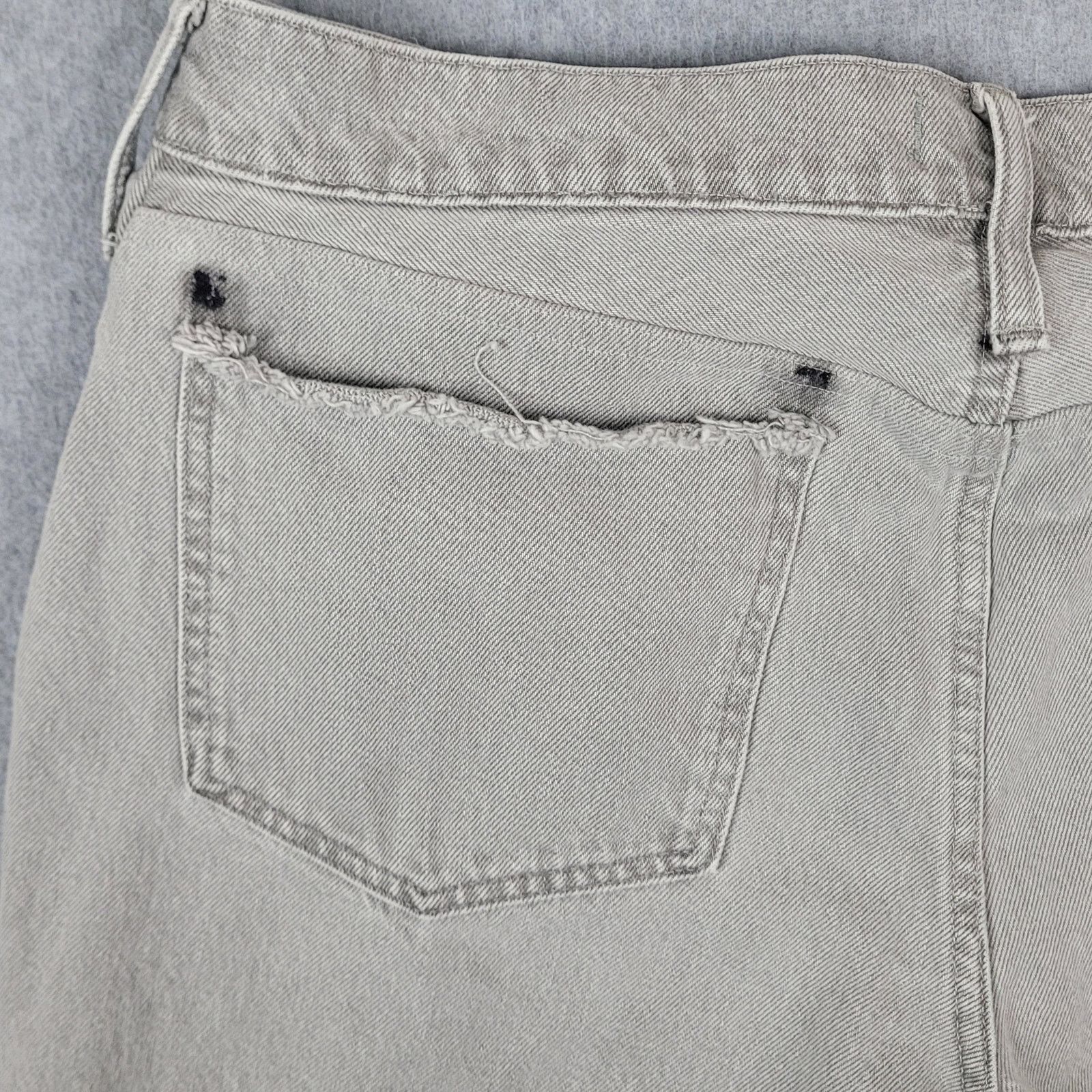 Madewell Madewell 32x26 Perfect Vintage Gray Back Pocket Distressed Size 32" / US 10 / IT 46 - 6 Thumbnail