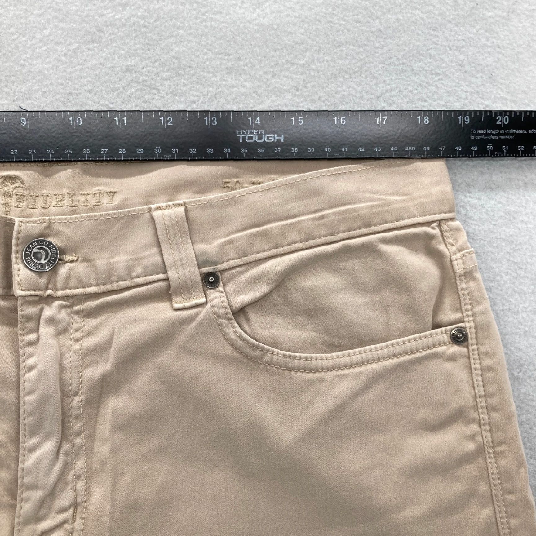 Vintage Fidelity Denim 50-11 5-Pocket Pants Mens 36x30 Straight Leg Havana Twill Stretch Size US 36 / EU 52 - 7 Thumbnail