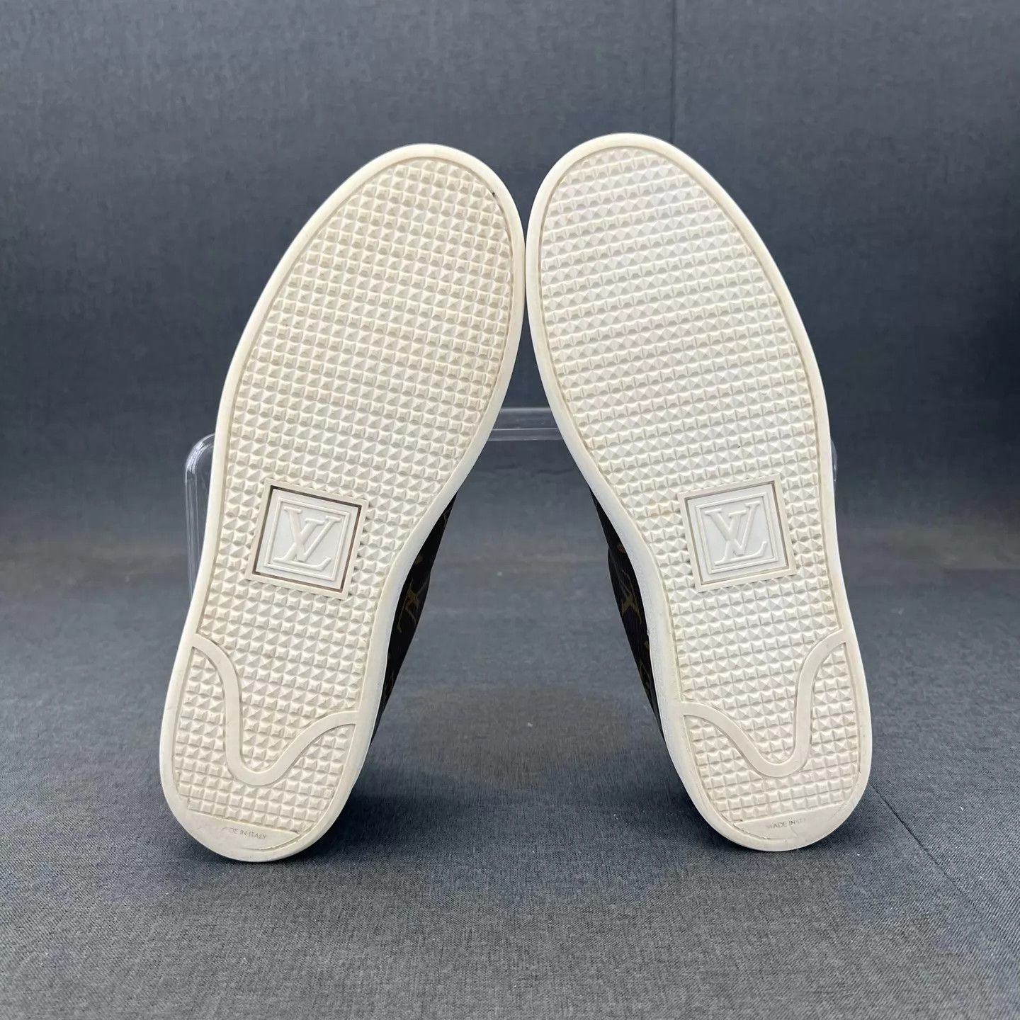 Louis Vuitton LV Monogram Brown Sneakers Women's Size 37.5 Like New Size US 7 / IT 37 - 6 Thumbnail