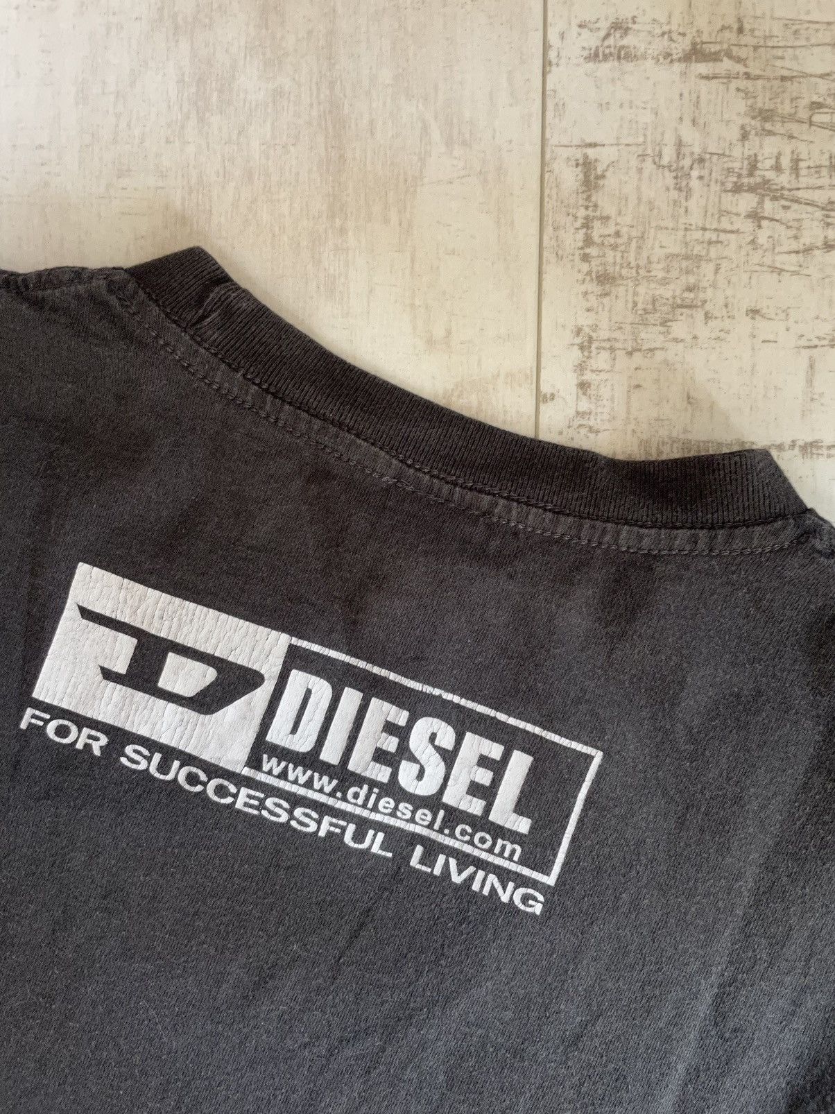 Diesel × Vintage Vintage Y2K Diesel T Shirt Big Logo Size US L / EU 52-54 / 3 - 4 Thumbnail
