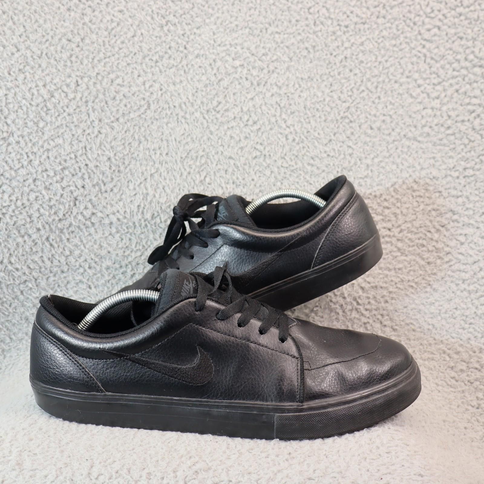 Nike Nike SB Satire L Skateboard Shoes Men Sz 13 Black Leather Size US 13 / EU 46 - 1 Thumbnail