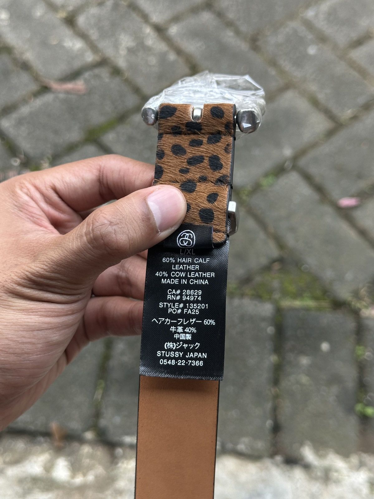 Stussy Stussy Bamboo Buckle belts "Leopard Pattern" Size ONE SIZE - 4 Thumbnail