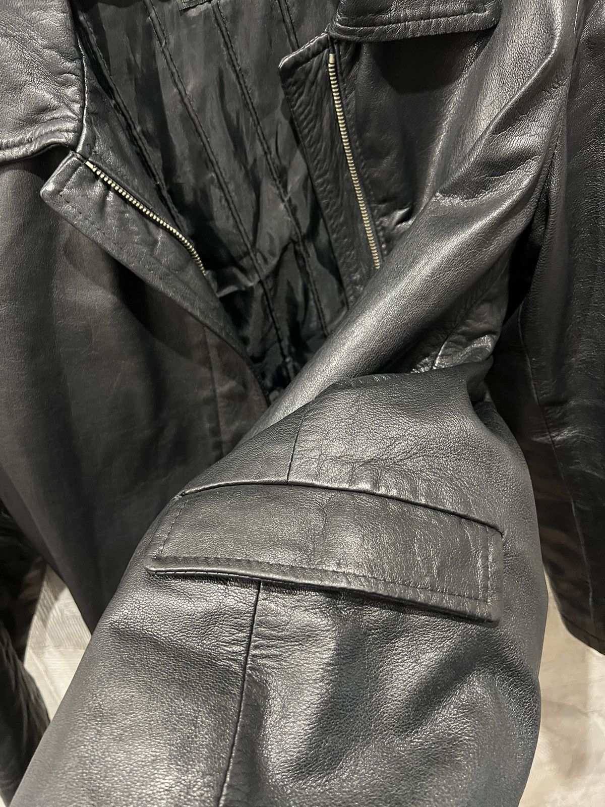Genuine Leather × Vera Pelle Vera Pelle Real Leather Vintage Jacket Italy Soft Size US M / EU 48-50 / 2 - 13 Thumbnail