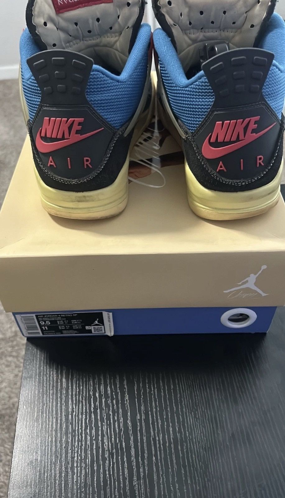 Jordan Brand × Union LA Air Jordan 4 Retro Union LA Off Noir Size US 9.5 / EU 42-43 - 4 Thumbnail