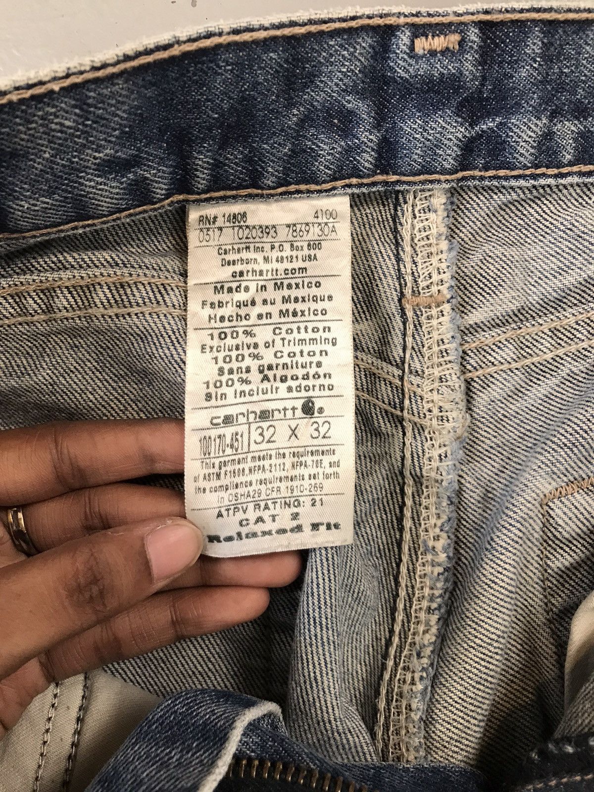 Carhartt Vintage Carhartt double knee denim Size US 34 / EU 50 - 8 Thumbnail