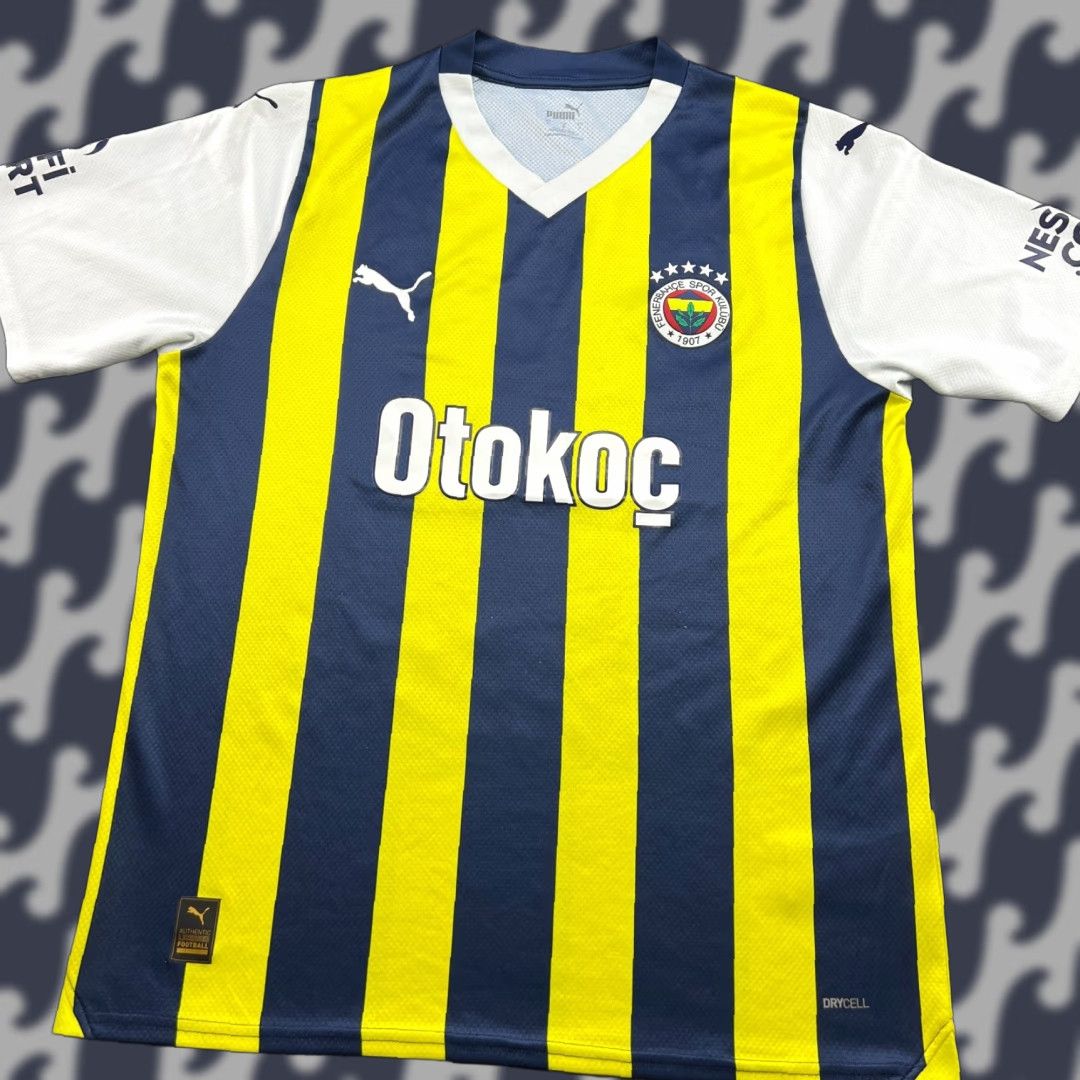 Puma PUMA Men Football Jersey Shirt Large L Multicolor Stripe Quick Dry Athletic 2023 2024 Home Feberbache Size US L / EU 52-54 / 3 - 1 Thumbnail