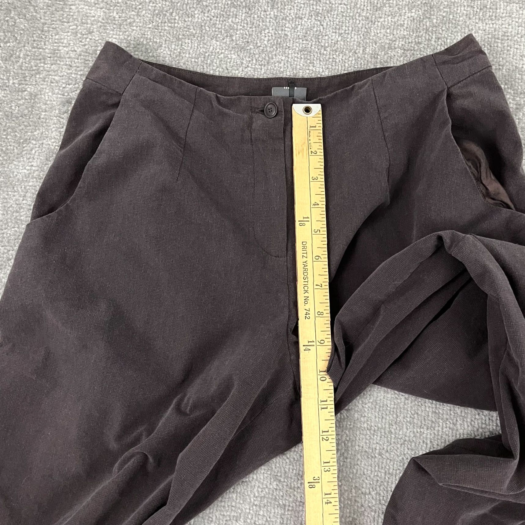 Roberto Cavalli Lilith Pants Womens Size 40 Medium 30 x 25 Purple High Rise Wide Leg Minimalist Size 27" / US 4 / IT 40 - 7 Thumbnail